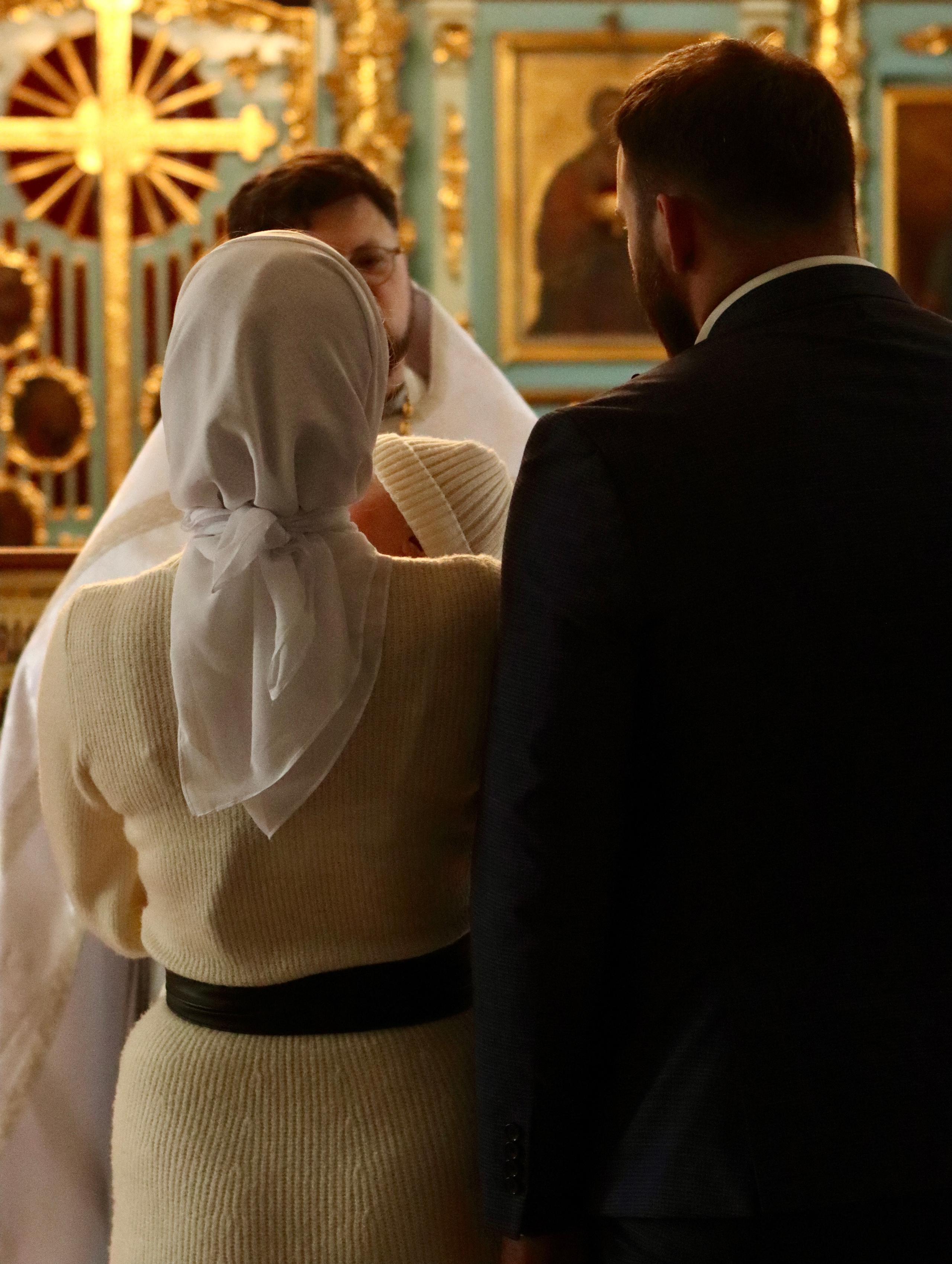 Анастасия и Вадим — крещение Виктории. Фотограф в Курске Смирнов Евгений