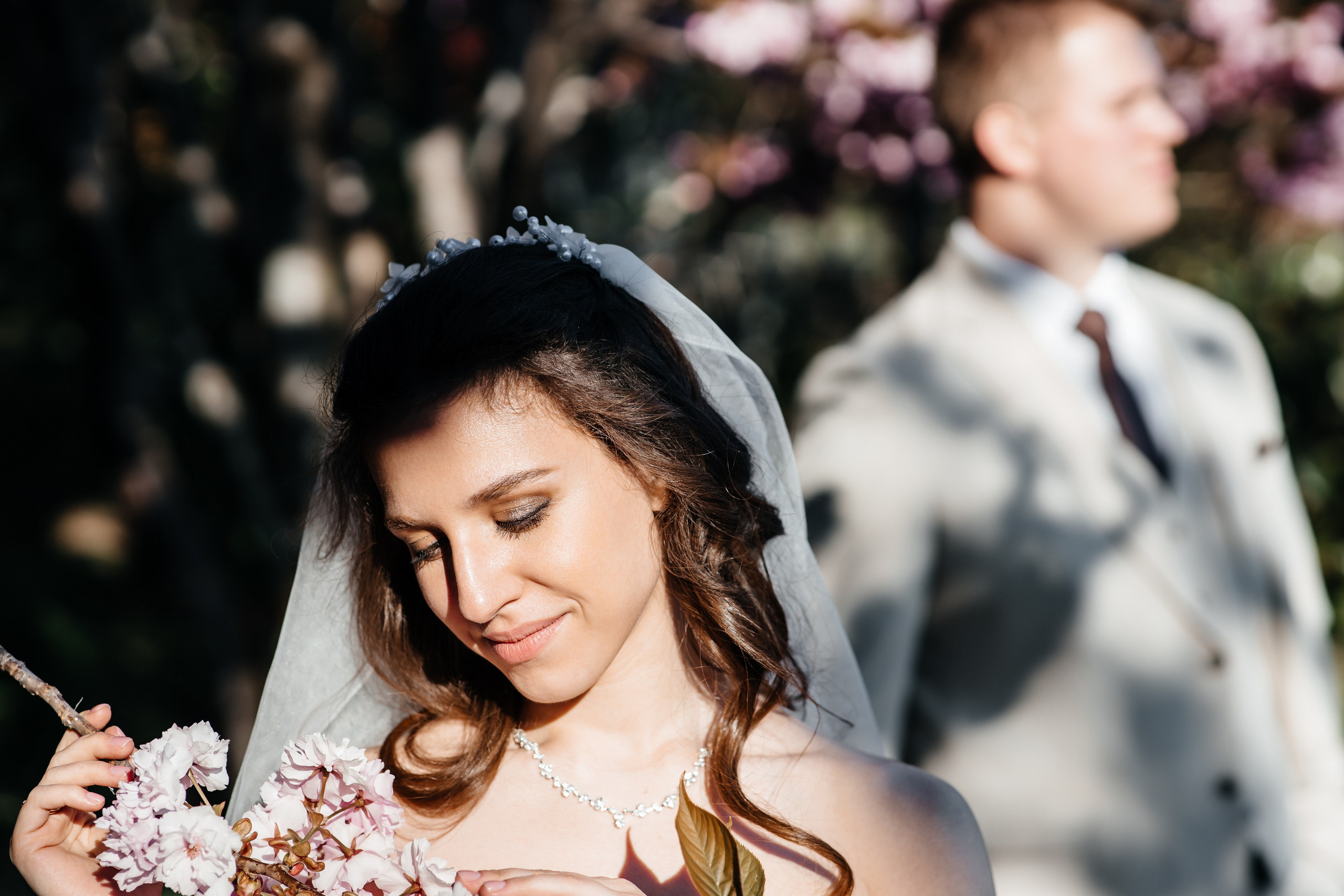 Сакура в Японском саду. Анонс свадьбы для Никиты и Марины. Свадебный фотограф в Крыму и Севастополе Ольга Баскакова