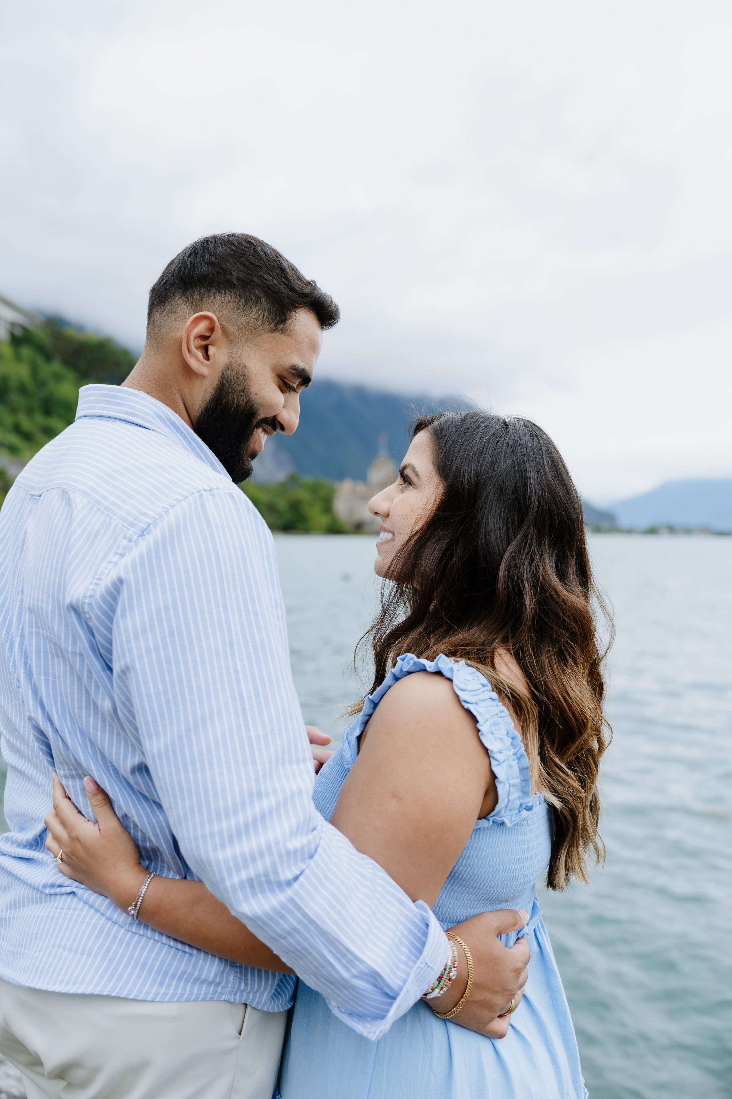 Krishna & Ravi | Proposal Montreux. Professional Wedding Photographer Geneva & Romande Switzerland | Tanya Creator