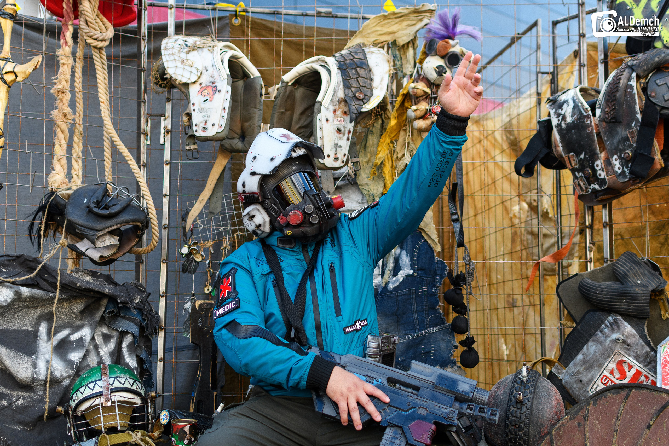 Cyberpunk 2077 Trauma Team косплей фотосессия в Москве