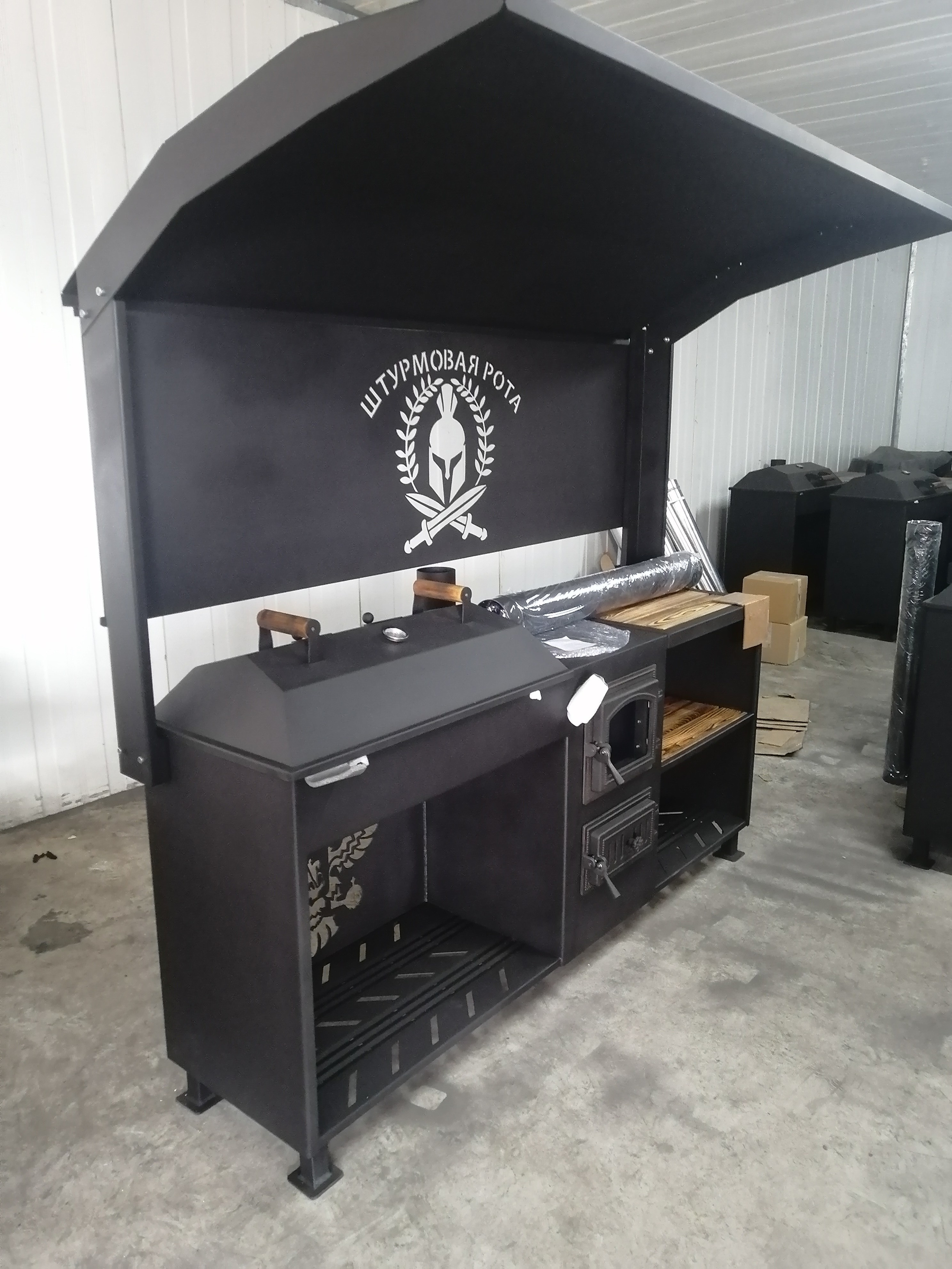 Джета с крышей. Купить / заказать мангал для дома в Краснодаре от производителя «Мангал Мастер»