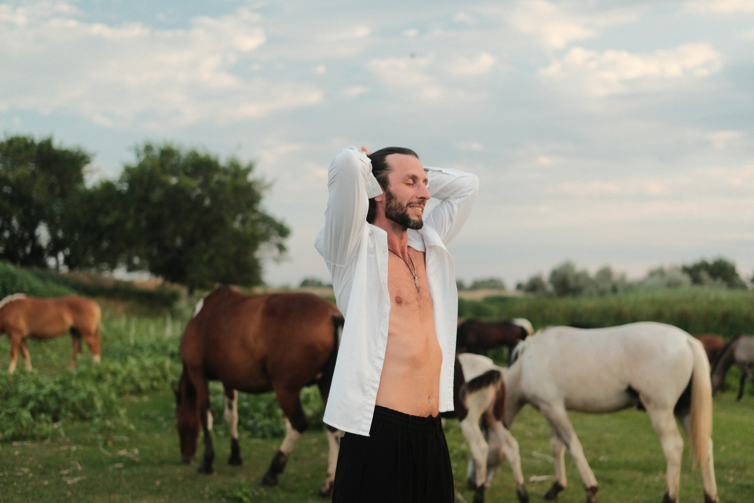 В поле с конём. Фотограф/Видеограф из Саратова