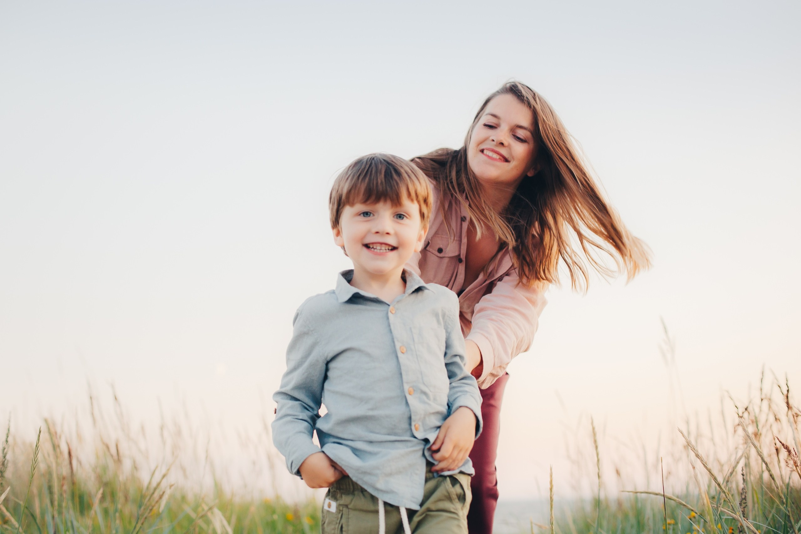 Семейная фотосессия на закате. Фотограф Евгения Мальцева, Архангельск