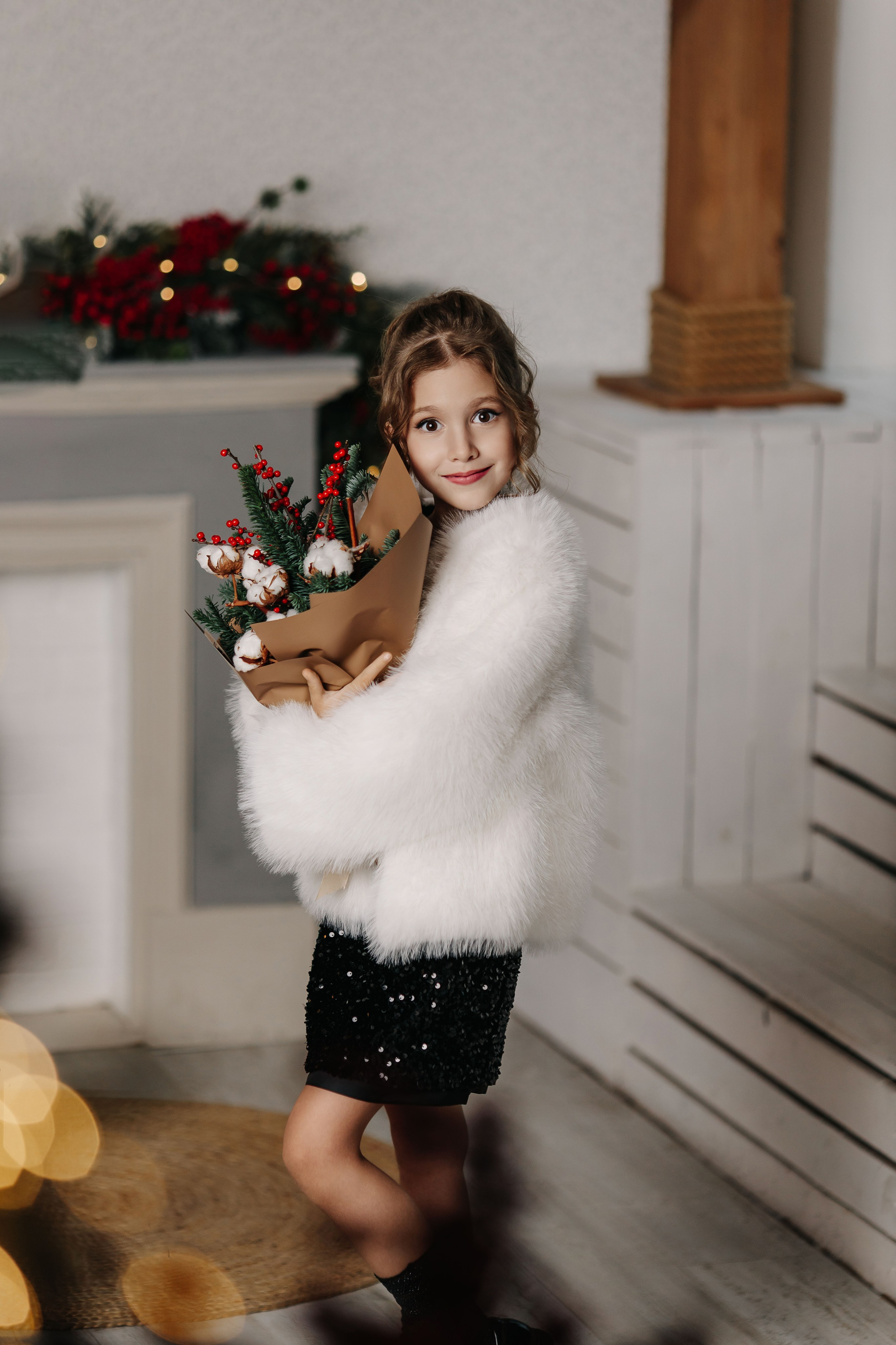 Новогодние портретики с Евой). Семейный и детский фотограф в Пскове и Санкт-Петербурге Яна Калинина