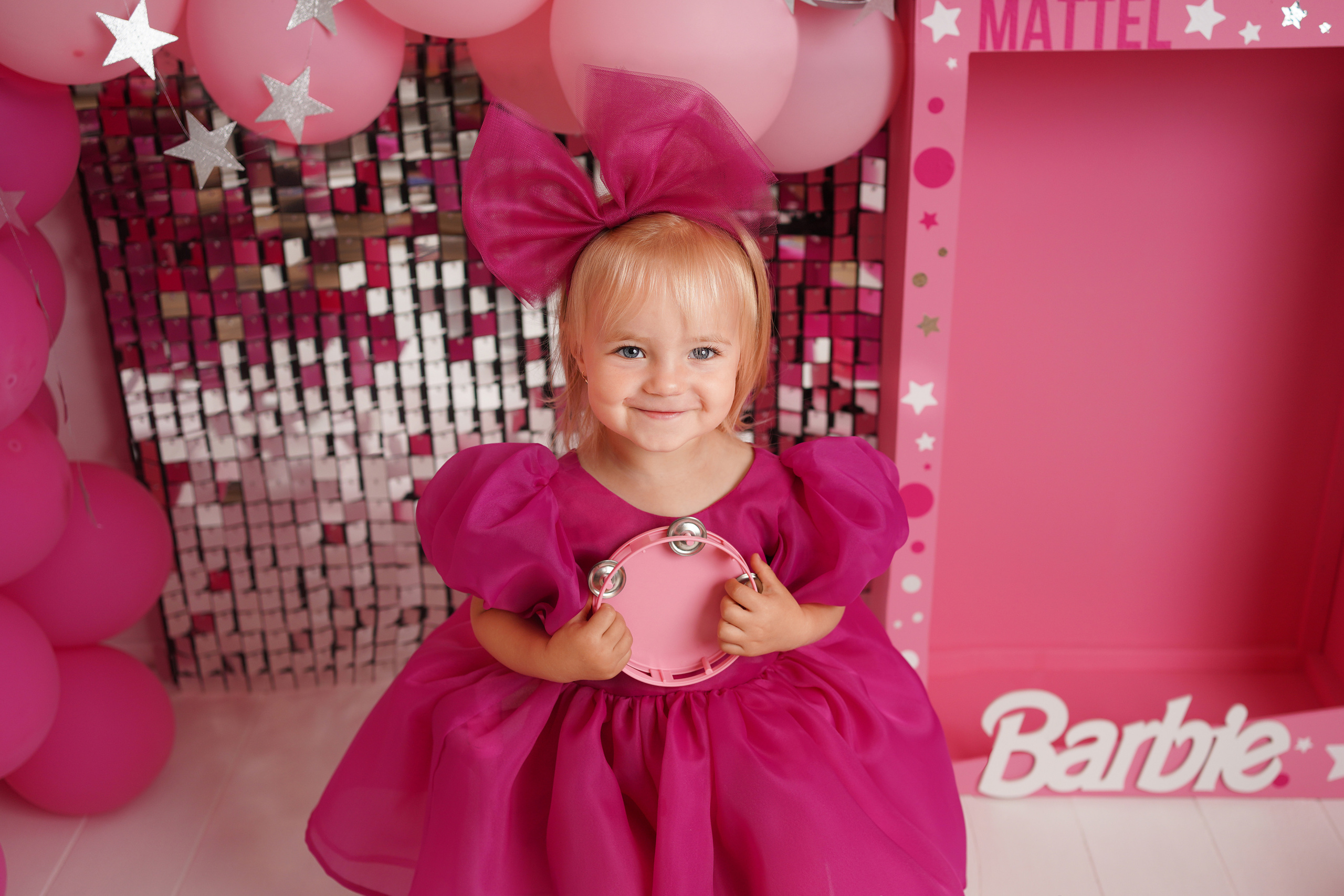 Детская фотосессия Первый год в стиле Барби. Детский фотограф и фотограф новорожденных в Калининград Оксана Иваний