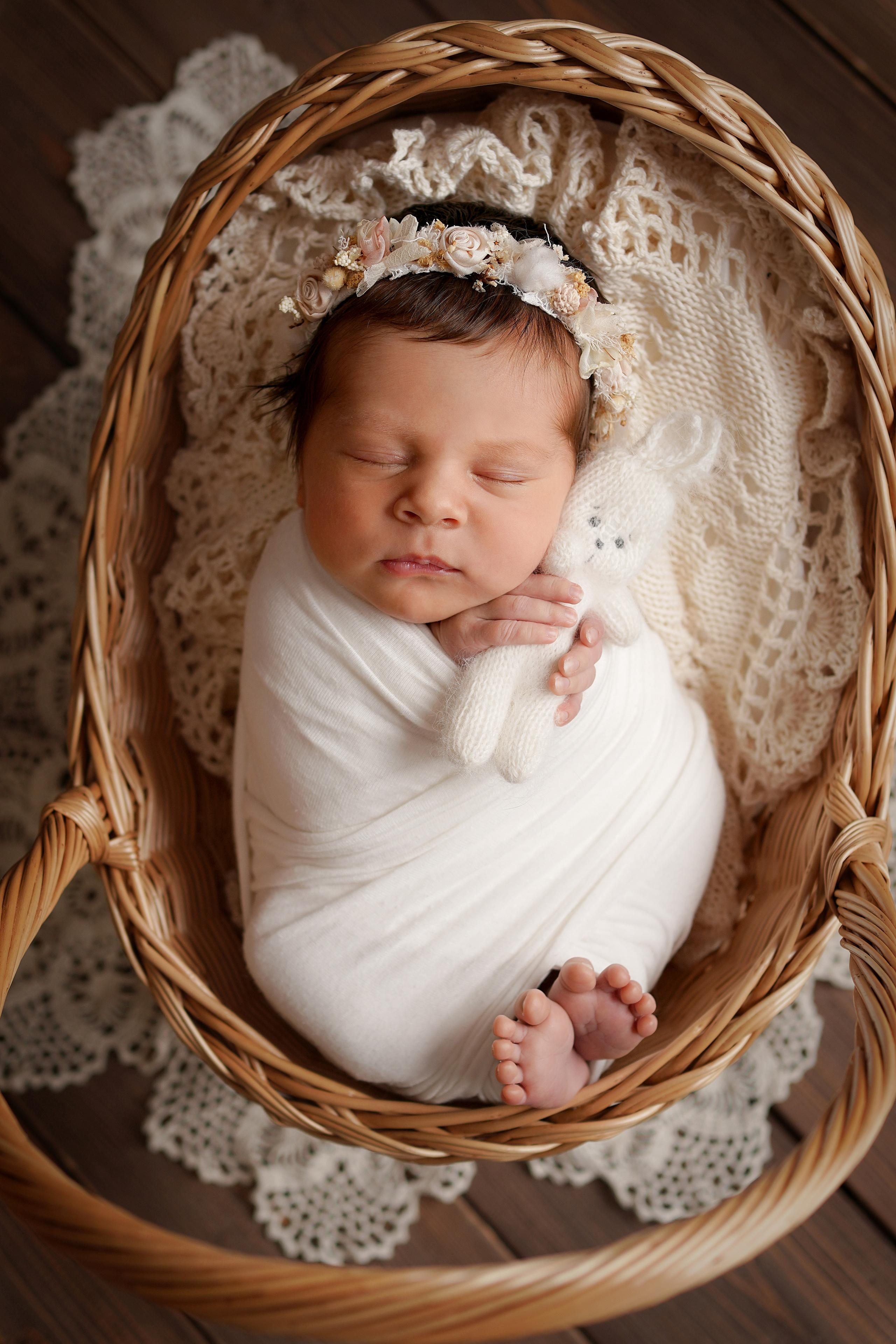 Детская фотосессия для новорожденной малышки. Детский фотограф и фотограф новорожденных в Калининград Оксана Иваний