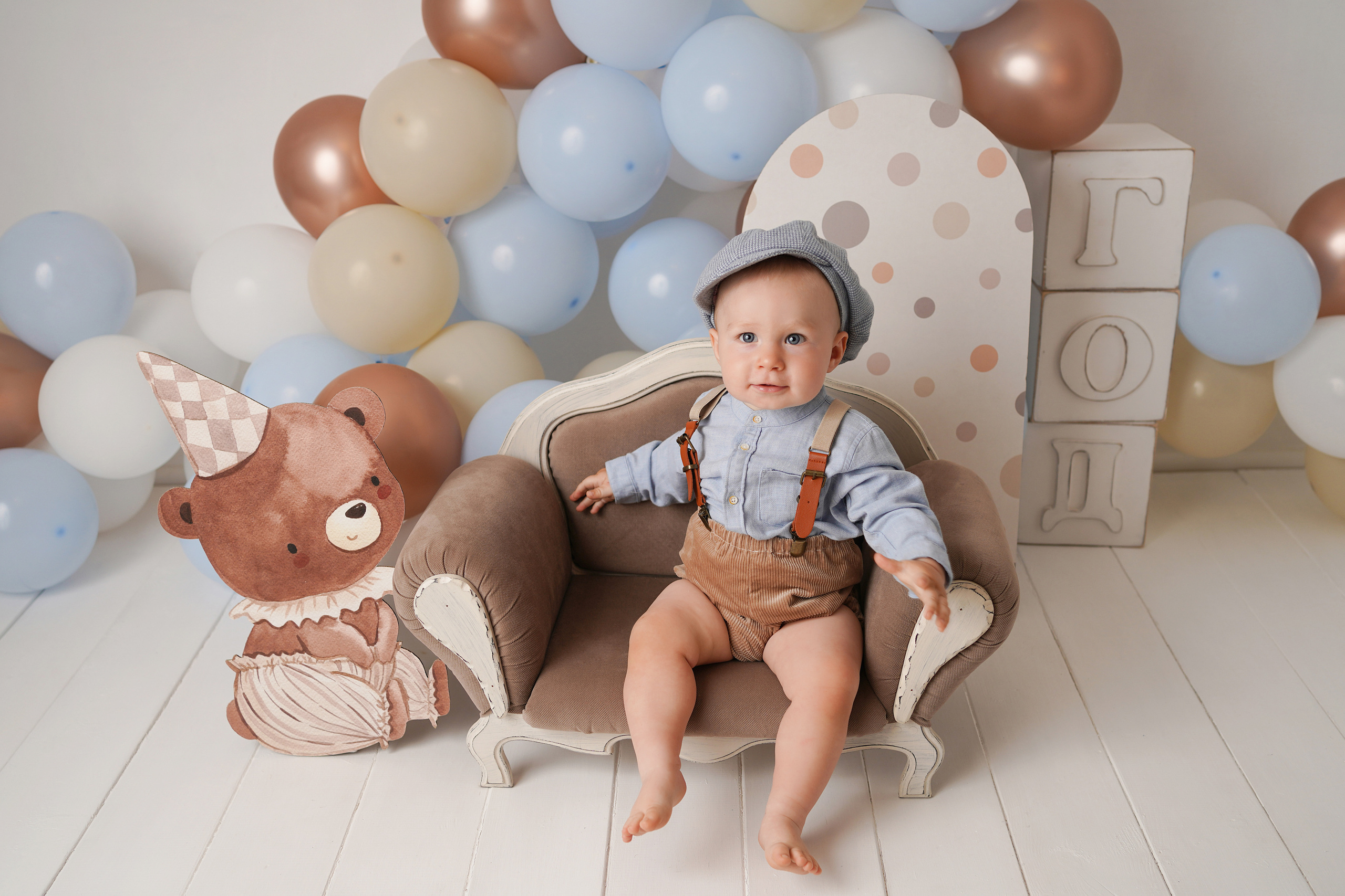 Детская фотосессия Первый годик Максима. Детский фотограф и фотограф новорожденных в Калининград Оксана Иваний