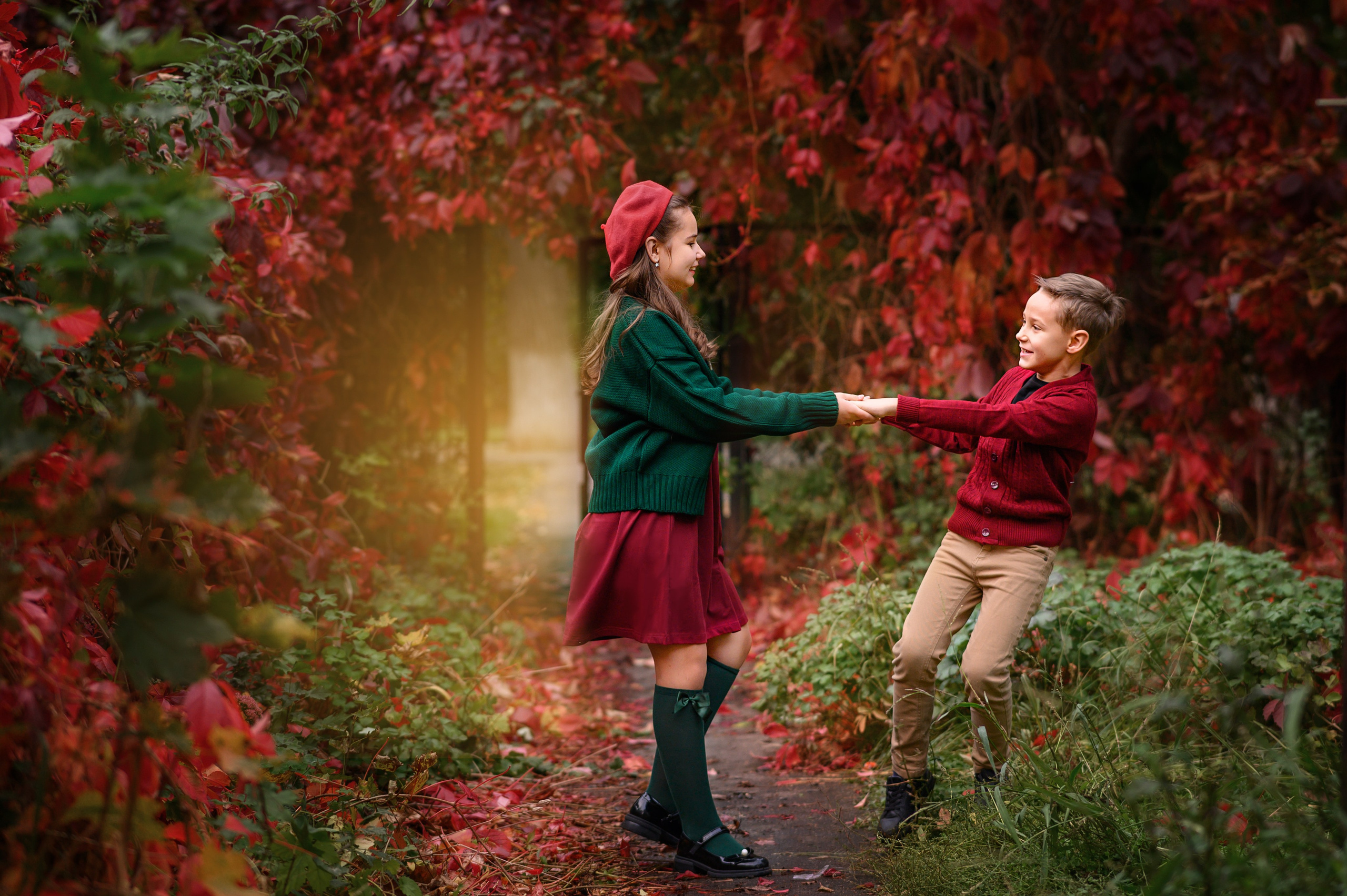 Мария с детьми