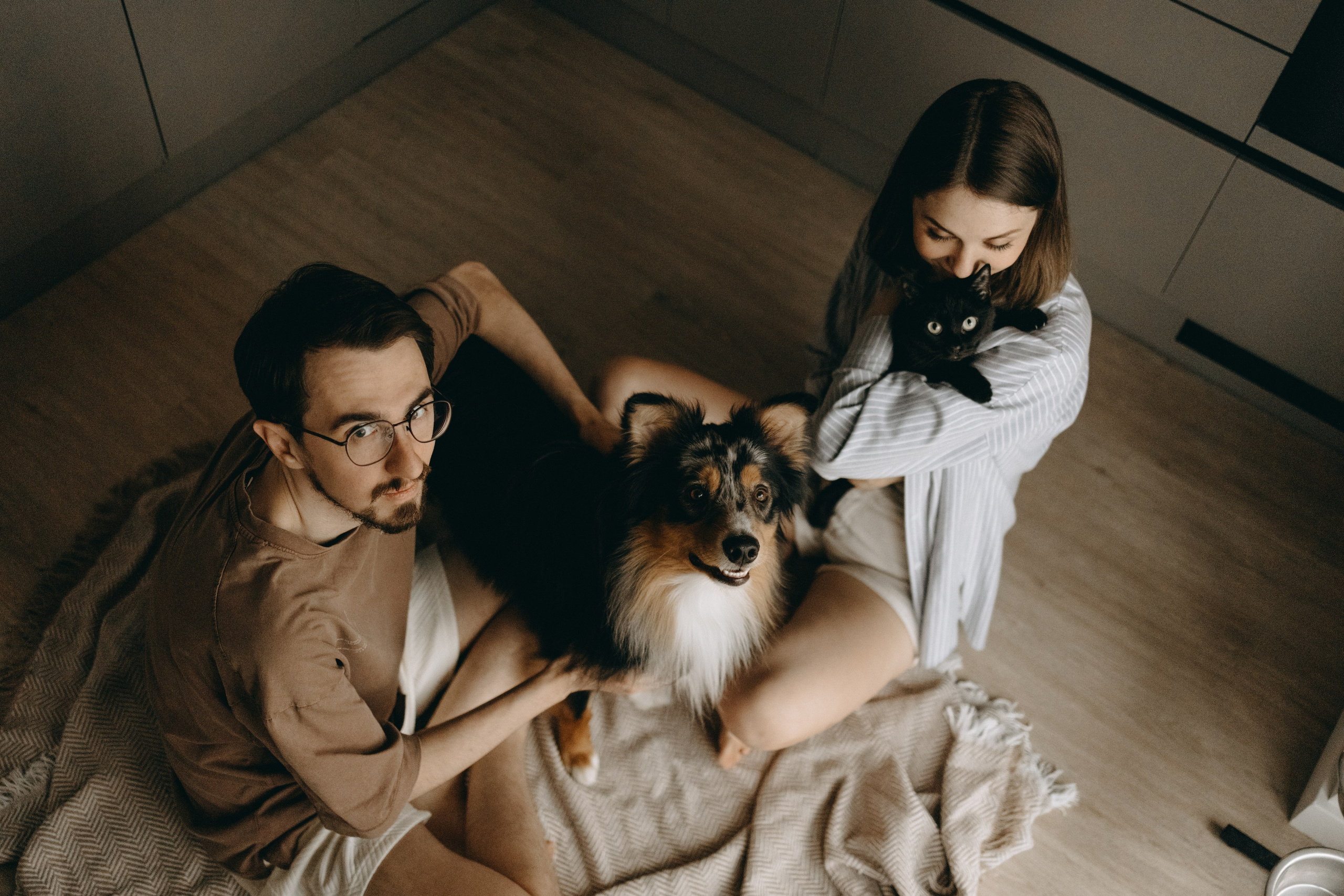 Настя, Никита и их Гром и Мяу. Фотограф — Анималист | Санкт-Петербург