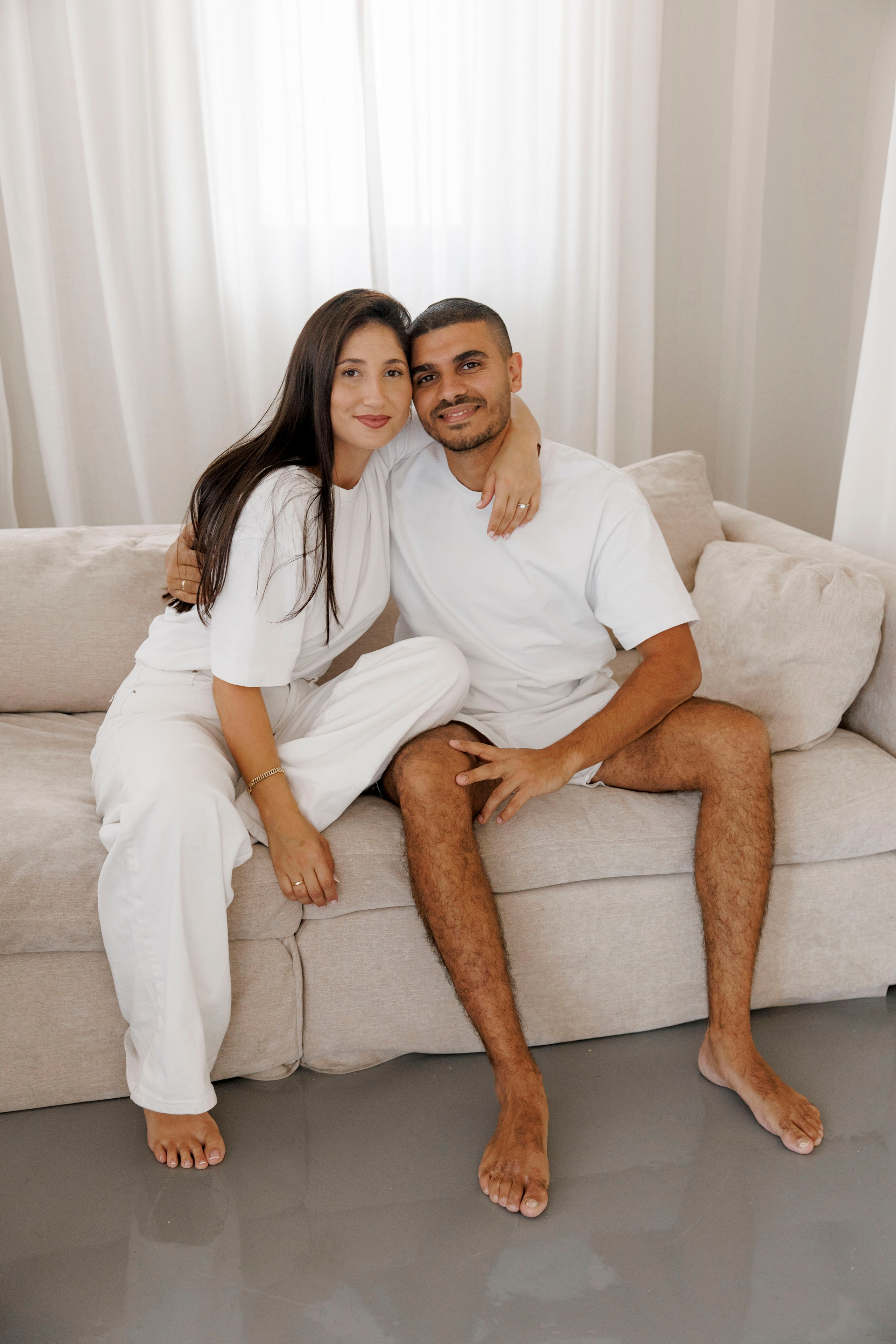 Family photoshoot inside the studio in Hadera. Wedding and family photographer