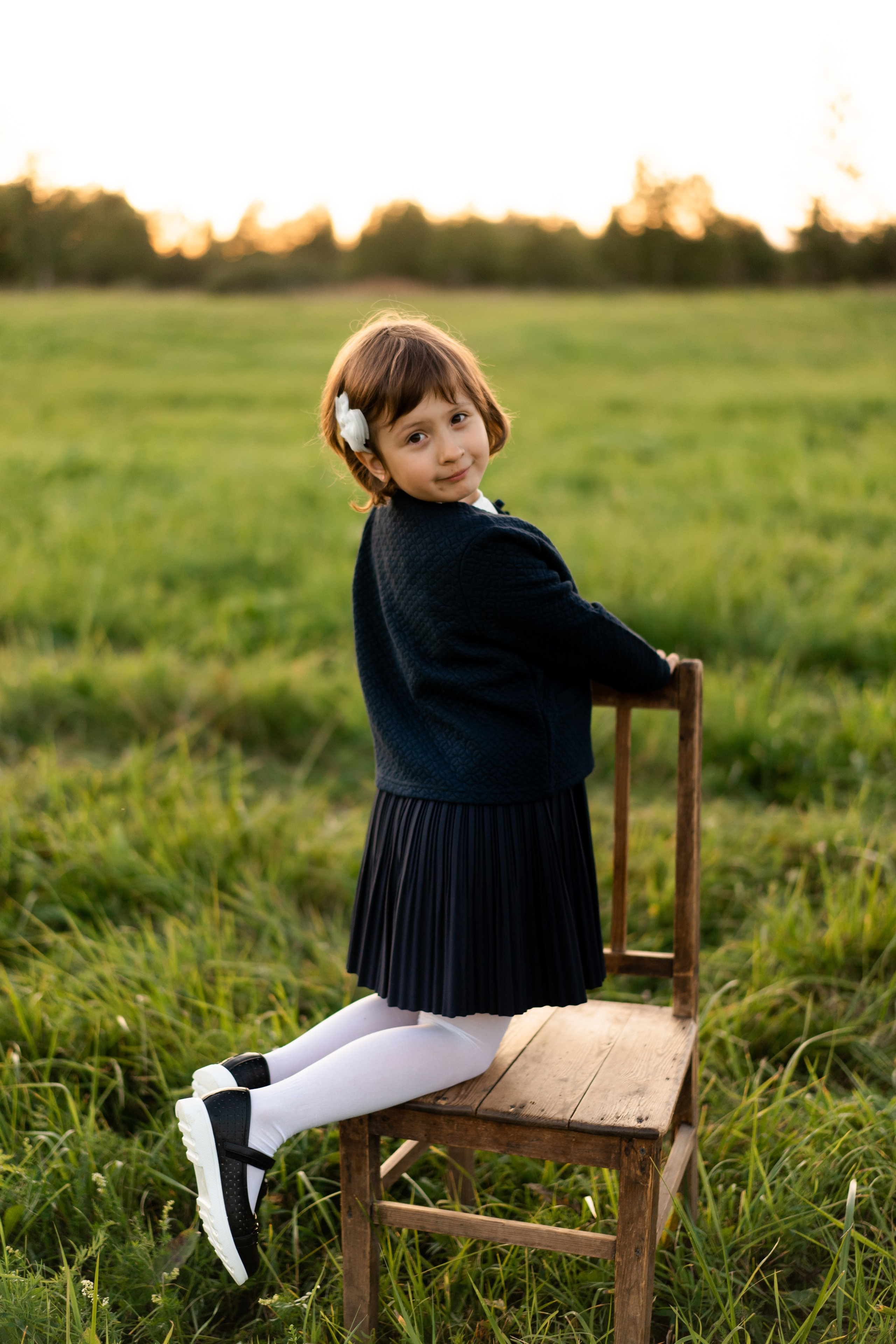 Майя. Первый раз в 1 класс. Семейный и детский фотограф в Санкт-Петербурге Дарина Герчиу