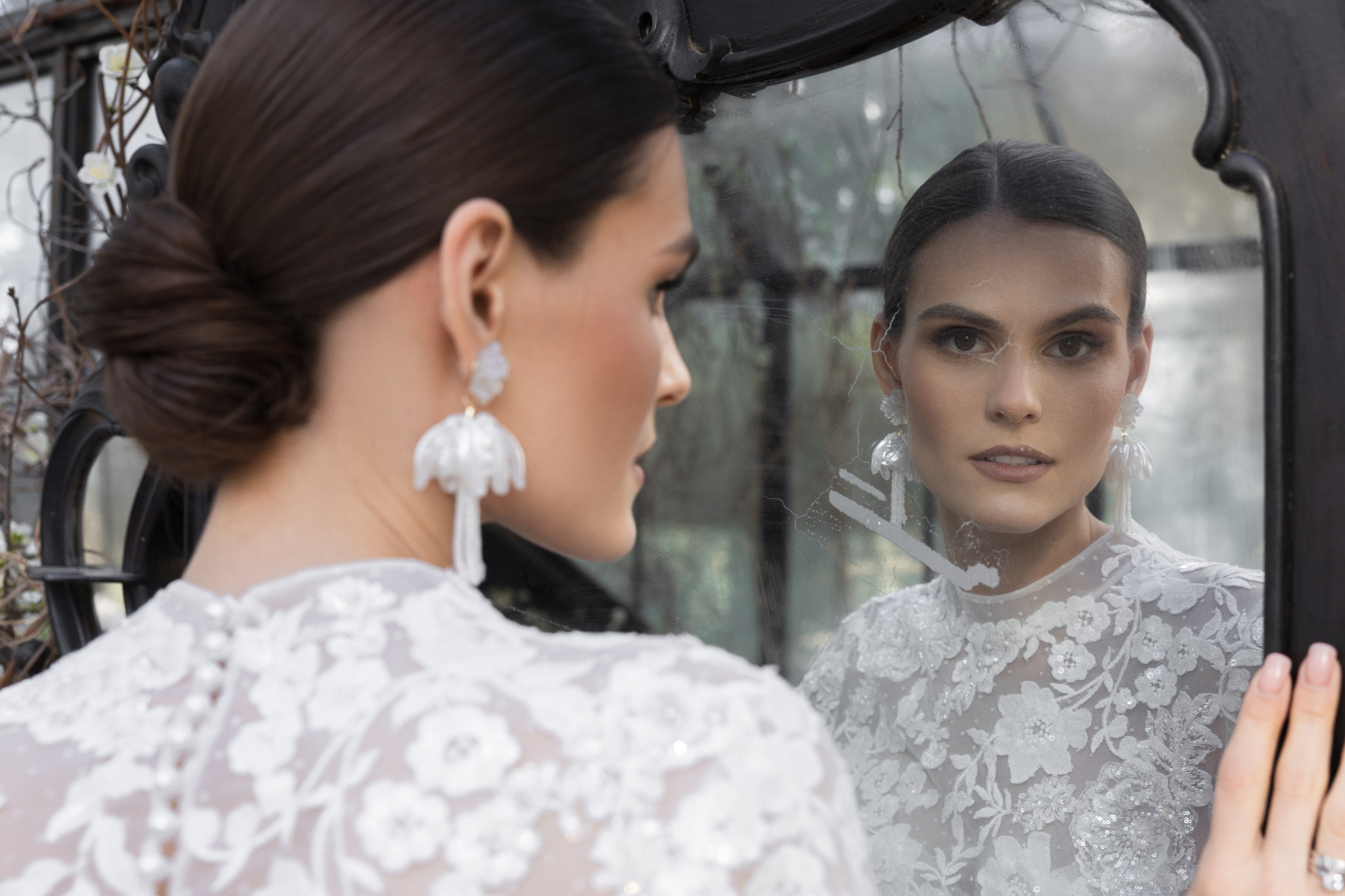 Серафима и Алексей в оранжерее. Свадебный и портретный фотограф в Москве Мария Кравченко