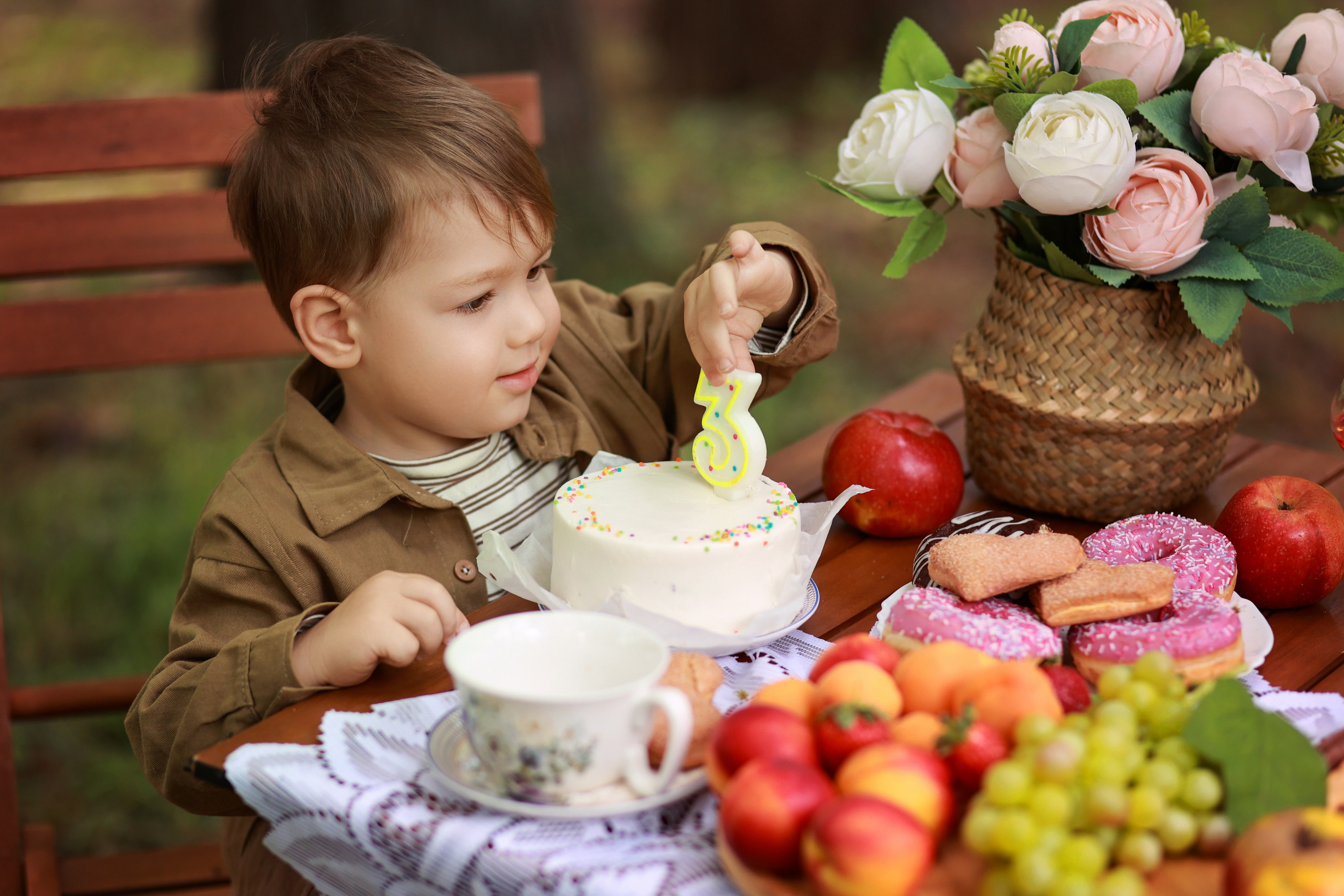 Чаепитие в парке. Детский семейный фотограф Краснодар