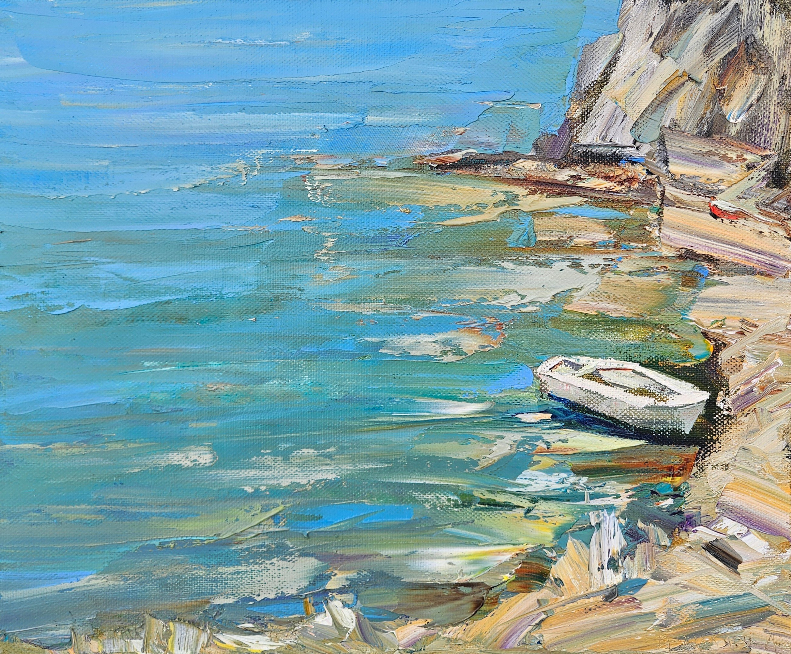 "Тихая бухта". 2026. Холст, масло. 50х60. Цена: 20000₽