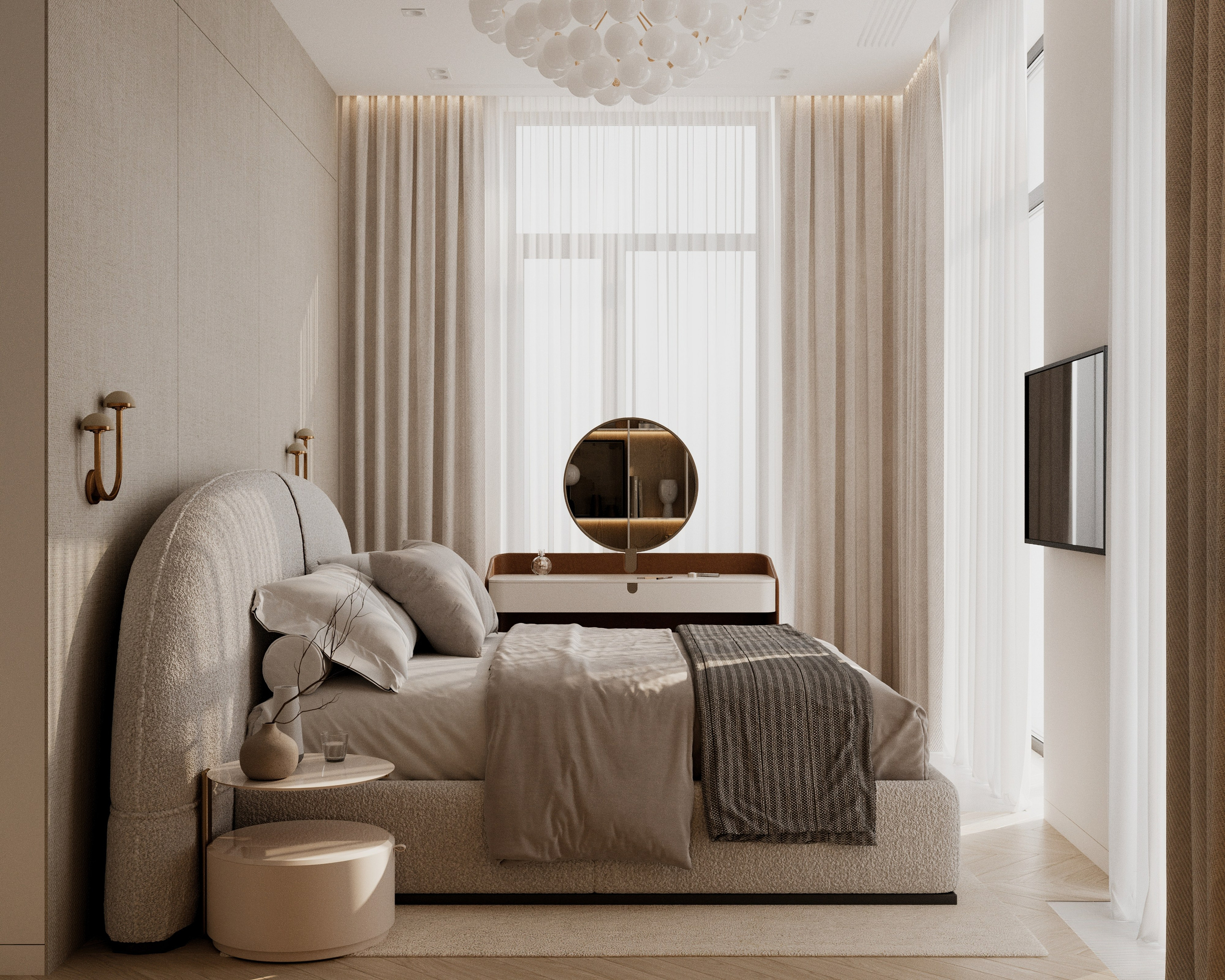 Roza Rossa спальня финал. Визуализатор Векшина Елена