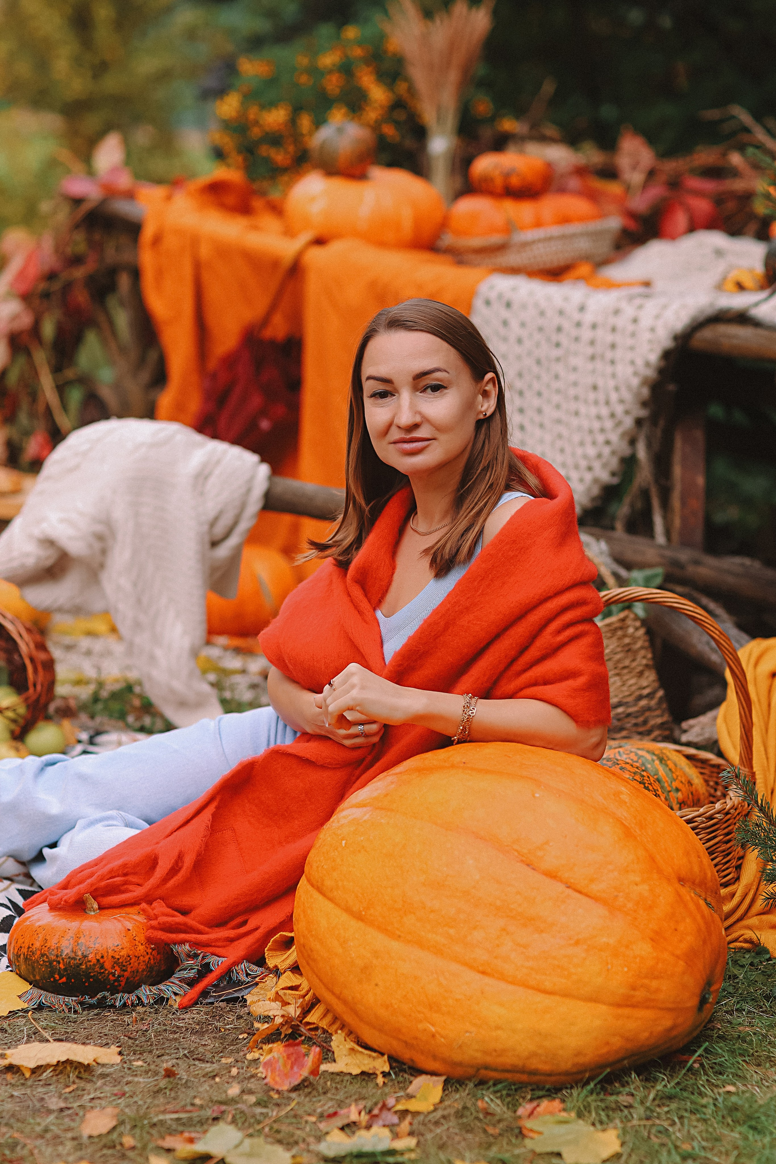 Тыквы. Семейный фотограф Тюмень, фотограф на роды Салмина Мария