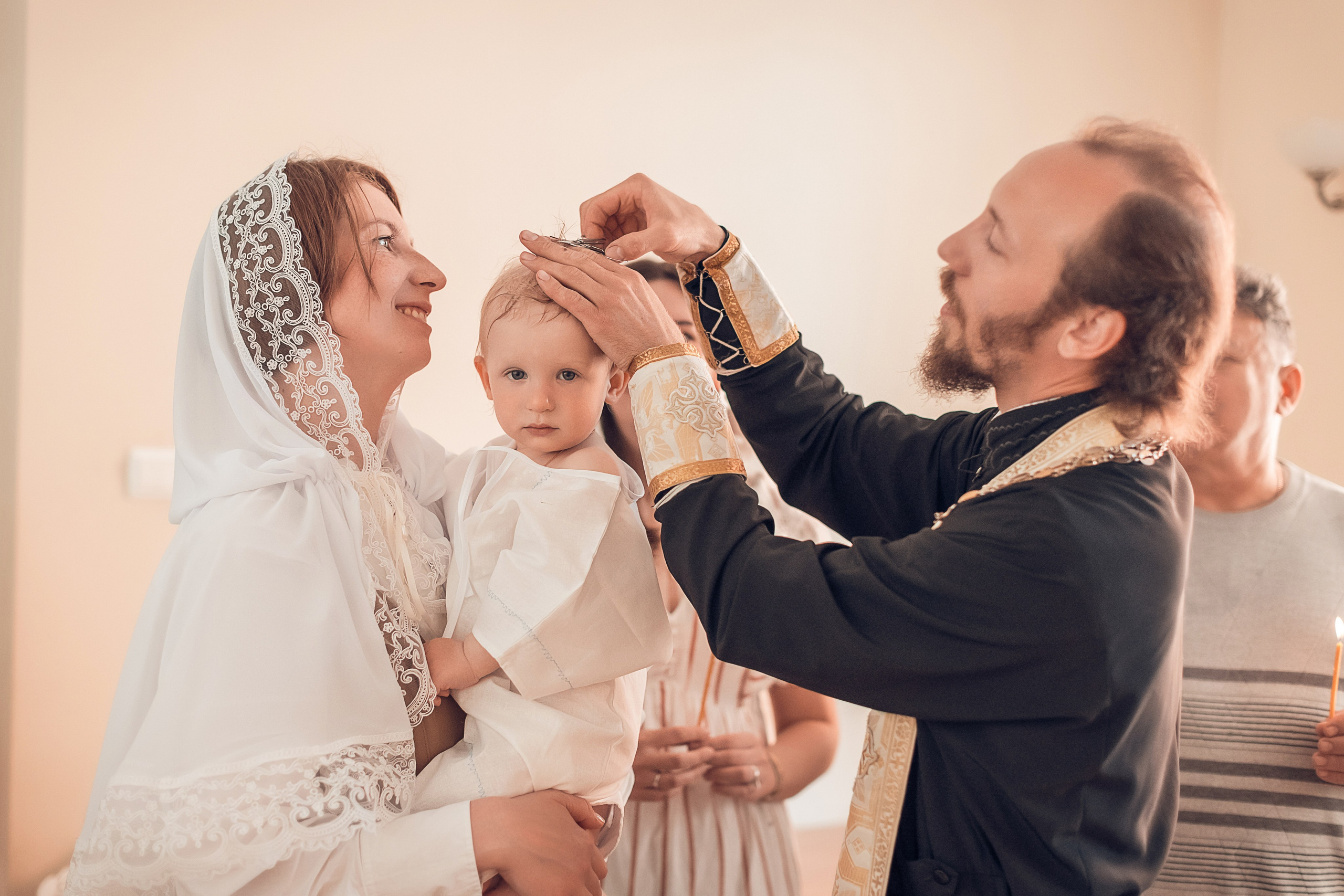 Таинство Крещение Фёдора в Казанском храме. Главная