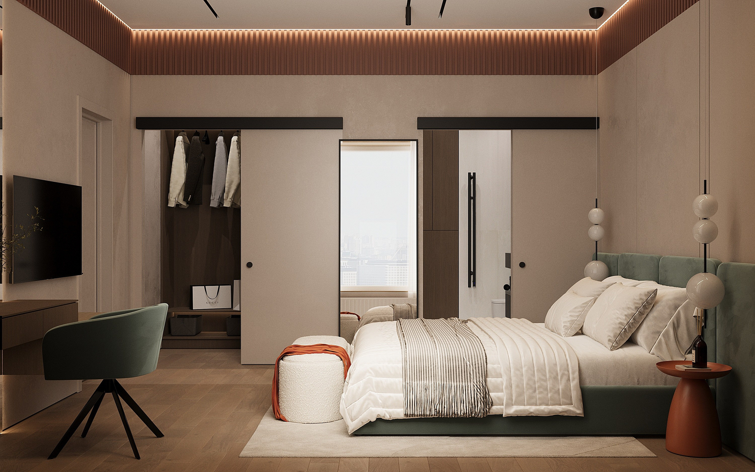 ЖК Символ 62 кв.м, г. Санкт-Петербург. 3d визуализатор Анастасия Науменко