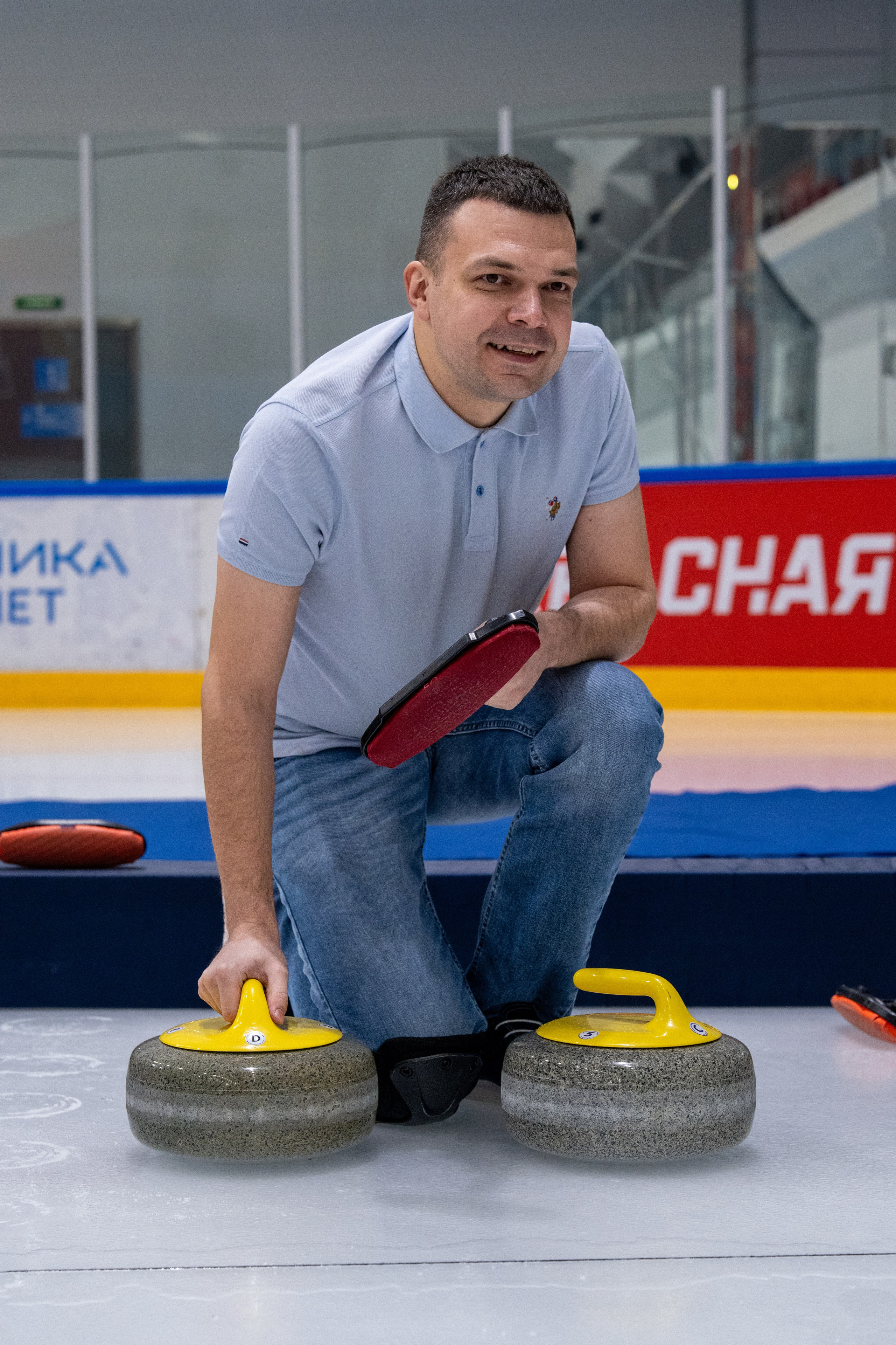 Керлинг для компании Р-Фарм. Репортажный фотограф в Красной Поляне и Сочи Павлюченко Екатерина