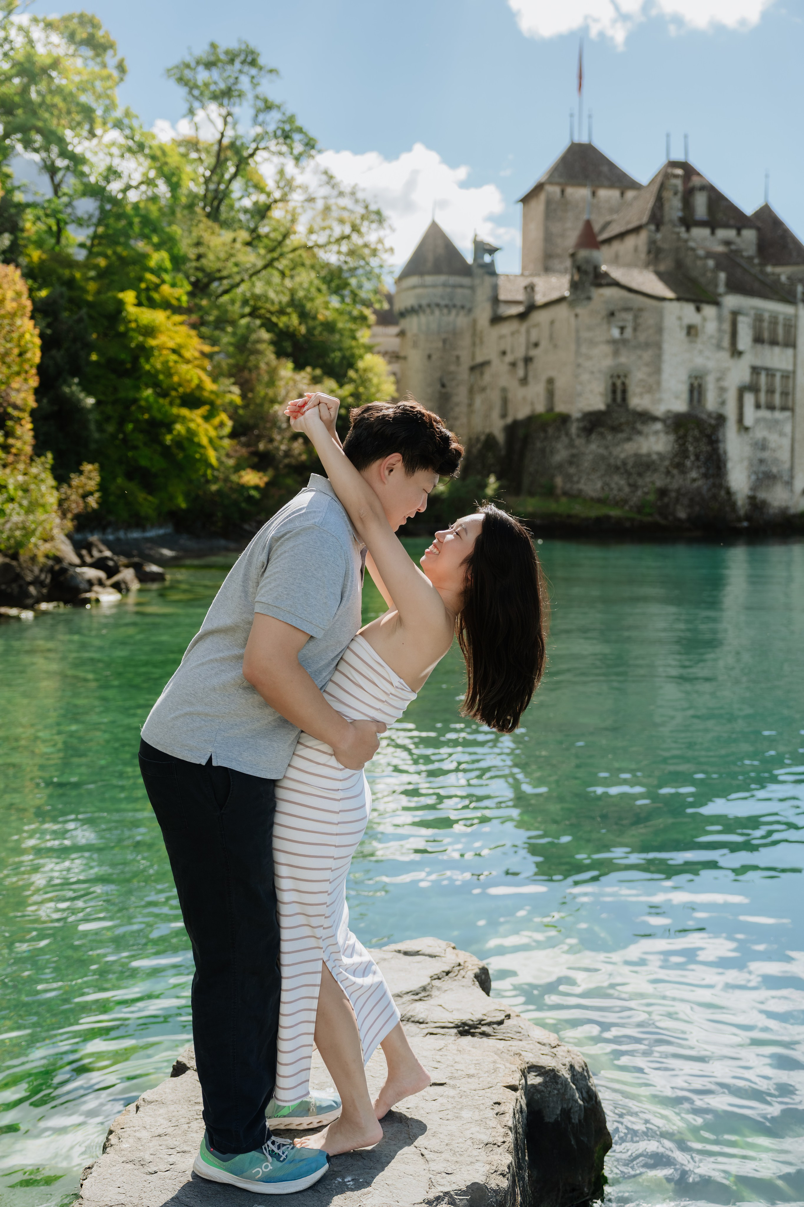 Stephanie & Dominick | Proposal Montreux. Профессиональный свадебный фотограф в Женеве и Швейцарии | Таня Вовчецкая