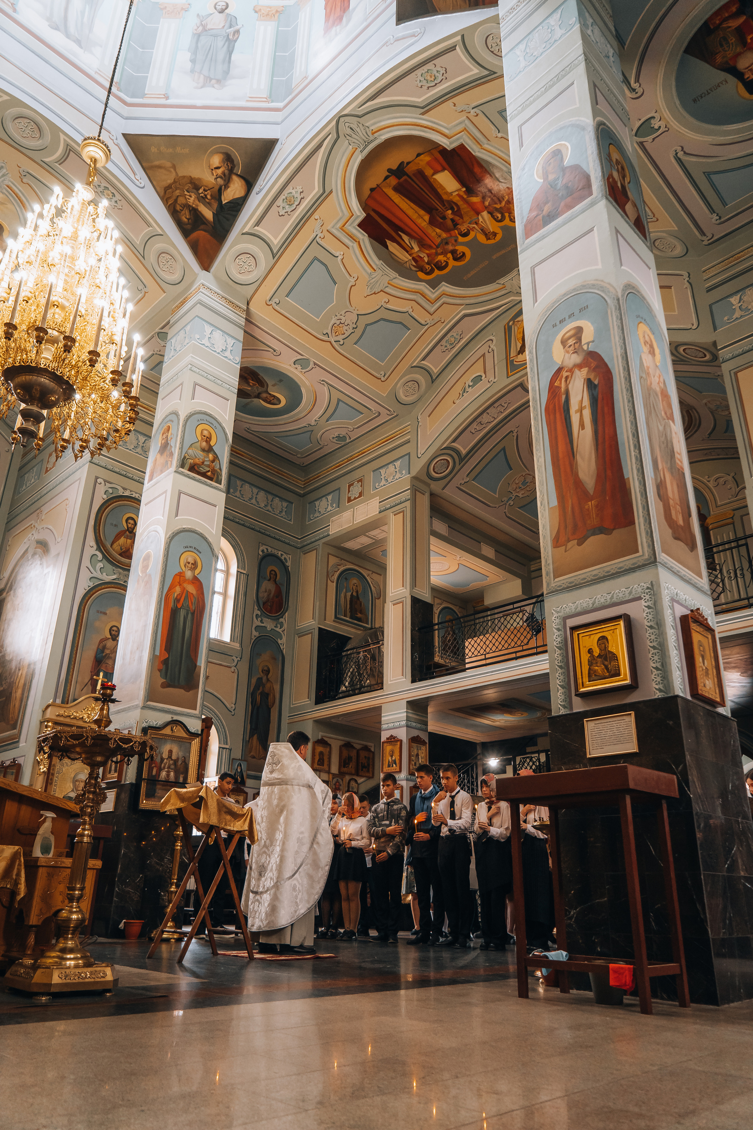 Молебен на начало нового учебного года. Новотитаровский Дом культуры