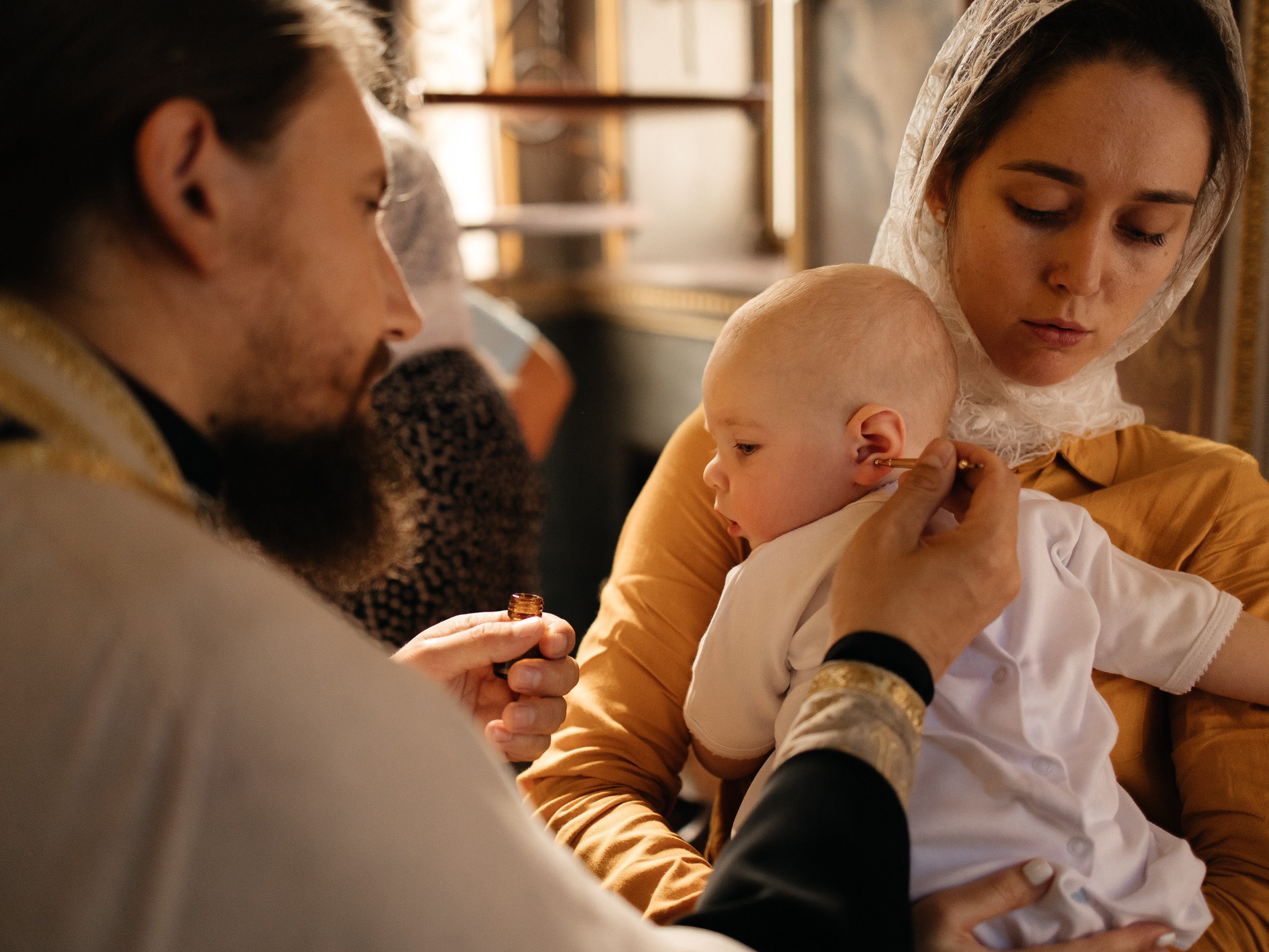Таинство Крещения Александра. Семейный фотограф в Краснодаре Храмова Анна