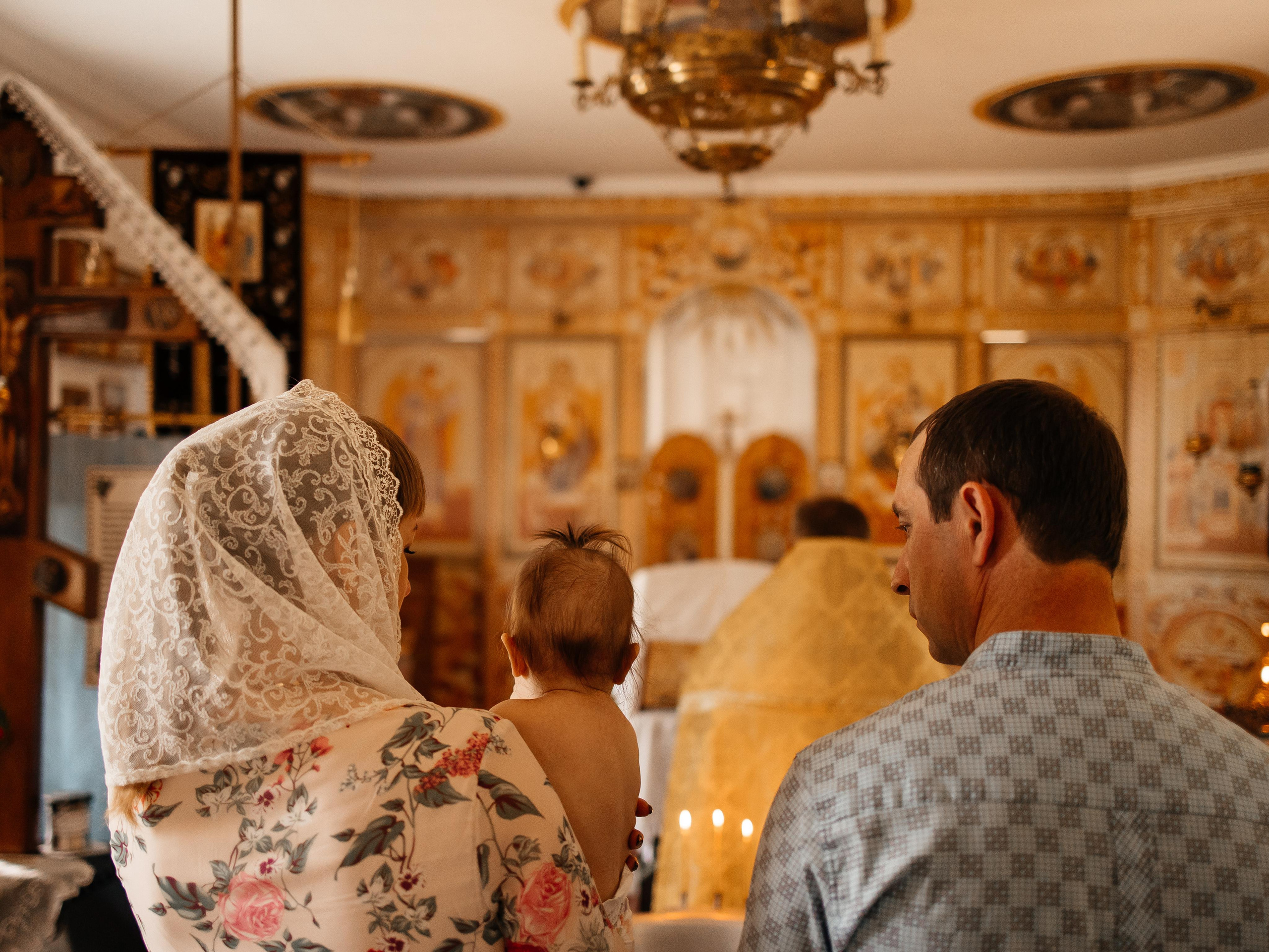 Таинство Крещения Полины. Семейный фотограф в Краснодаре Храмова Анна