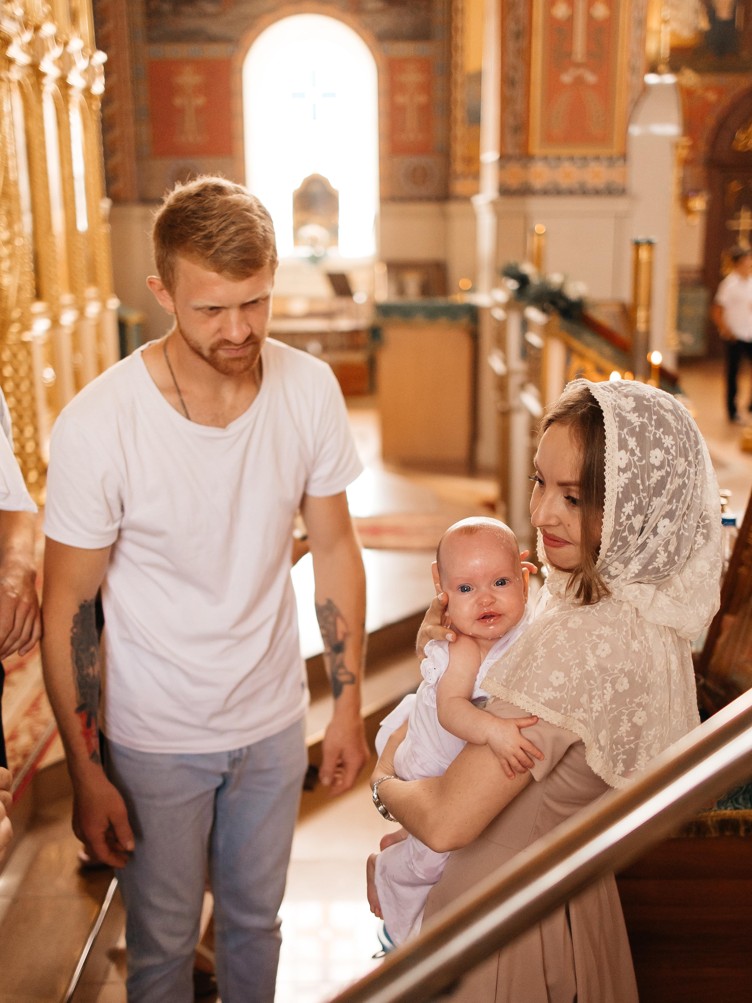 Таинство Крещения Агаты. Семейный фотограф в Краснодаре Храмова Анна