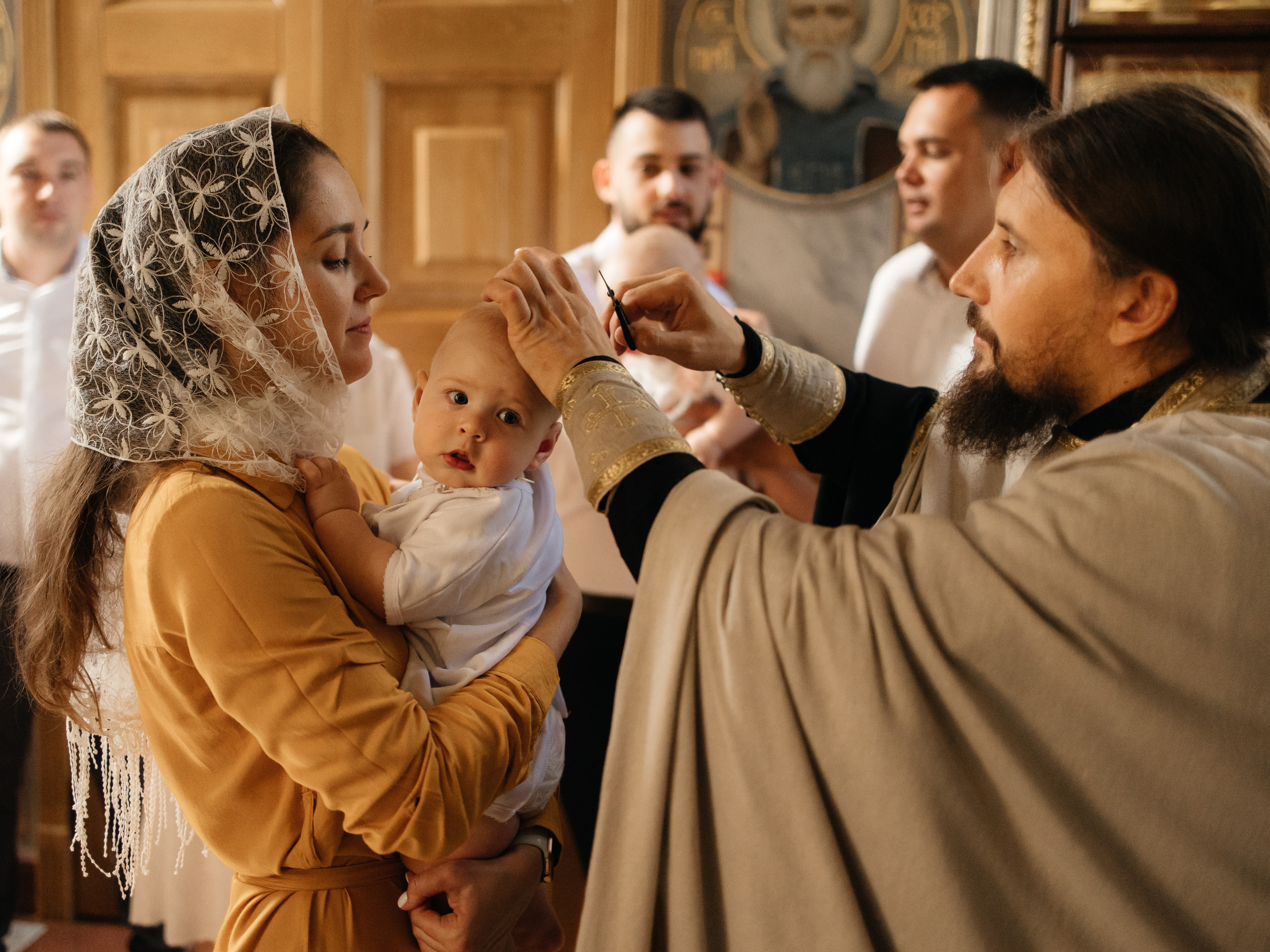 Таинство Крещения Александра. Семейный фотограф в Краснодаре Храмова Анна