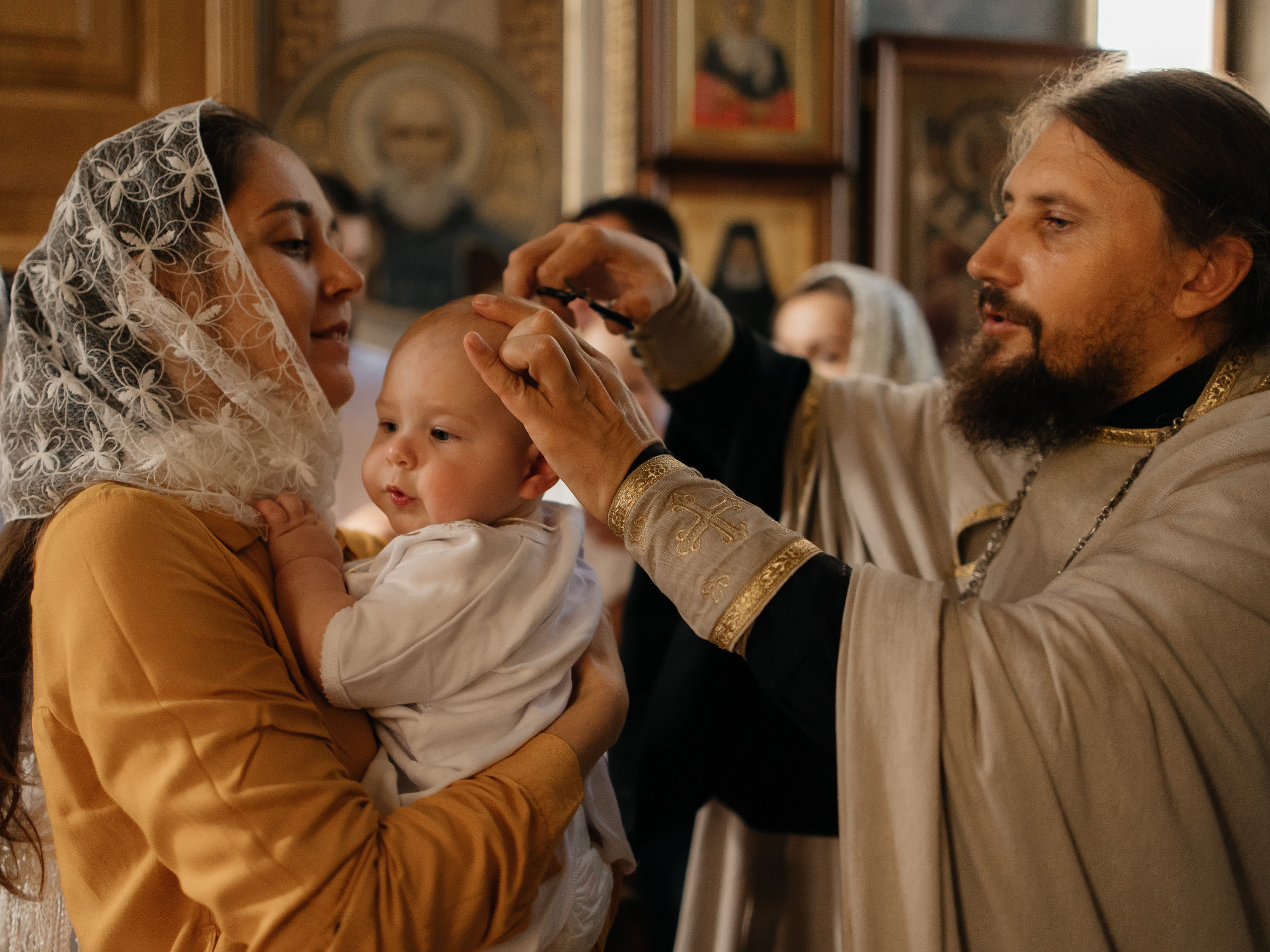 Таинство Крещения Александра. Семейный фотограф в Краснодаре Храмова Анна