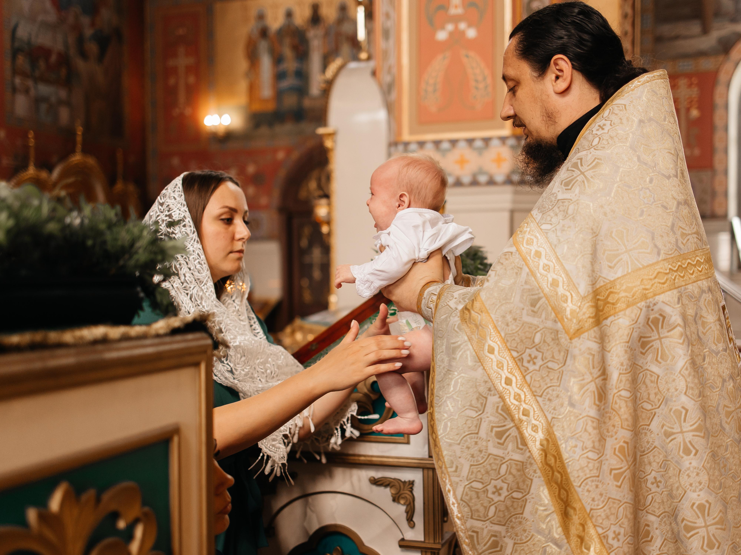 Таинство Крещения Агаты. Семейный фотограф в Краснодаре Храмова Анна