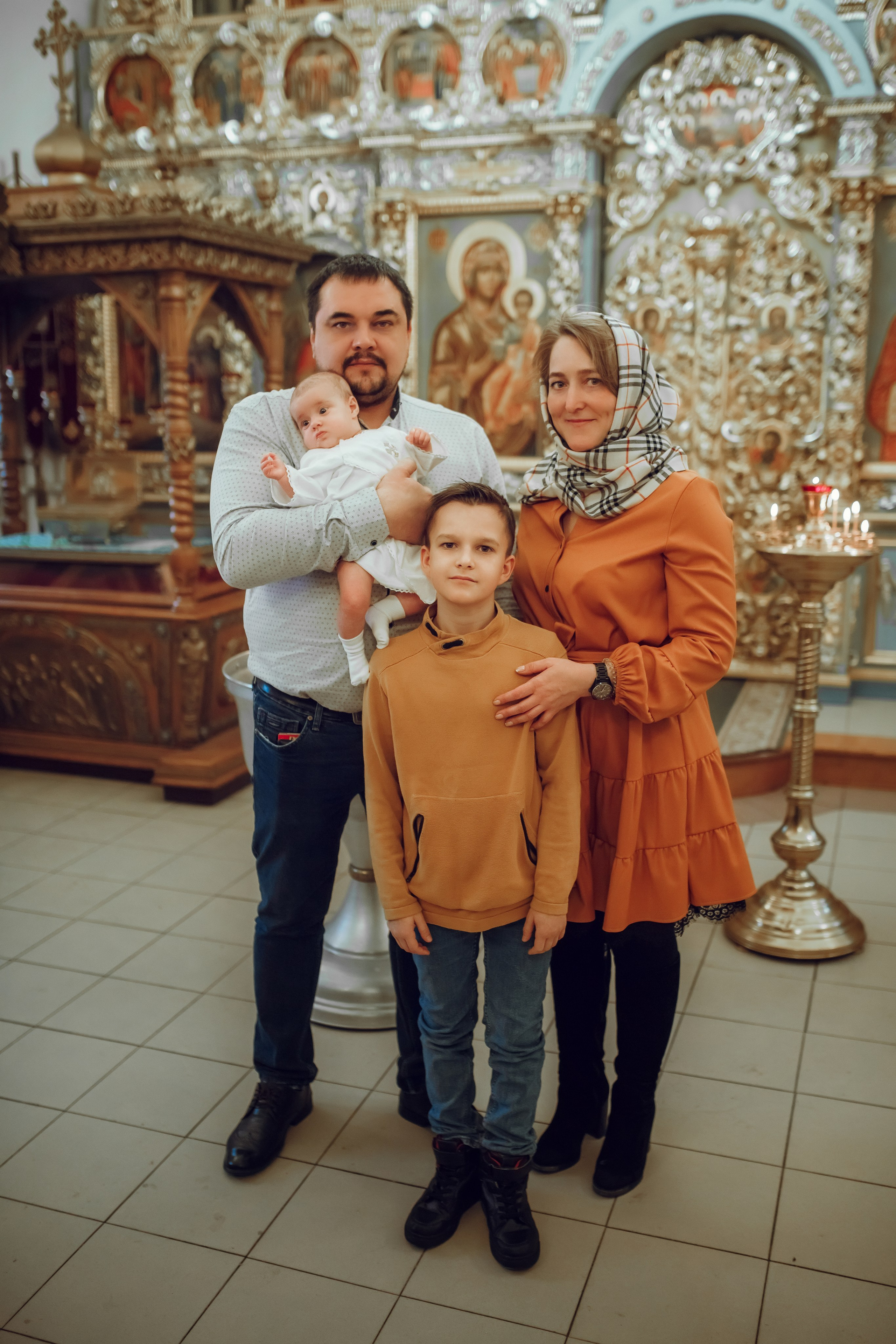 Крещение Дарьи. Фотограф на Крещение, семейный фотограф в Москве