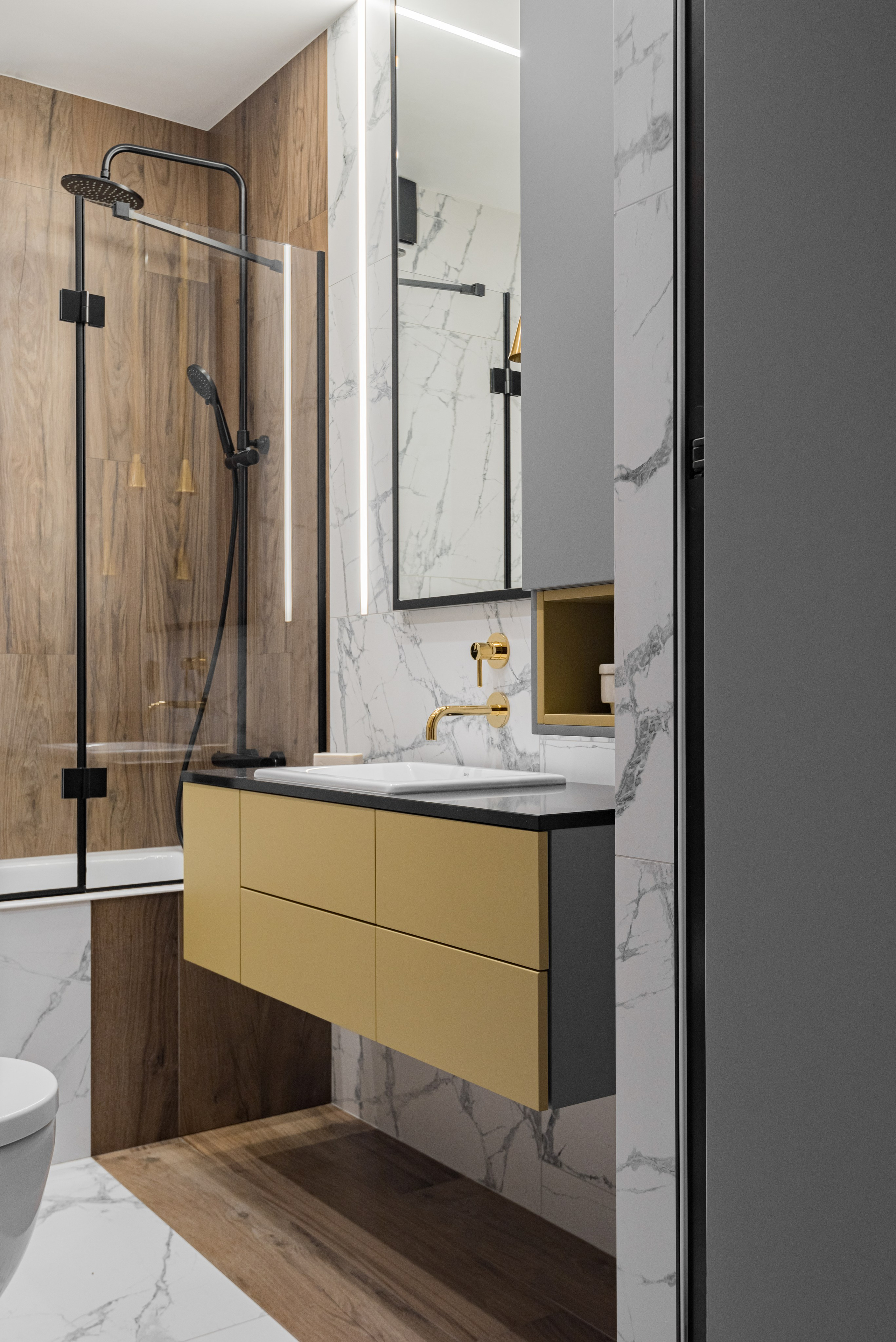 Квартира для молодого человека. Дизайнер Анна Хащенко. Мебель на заказ