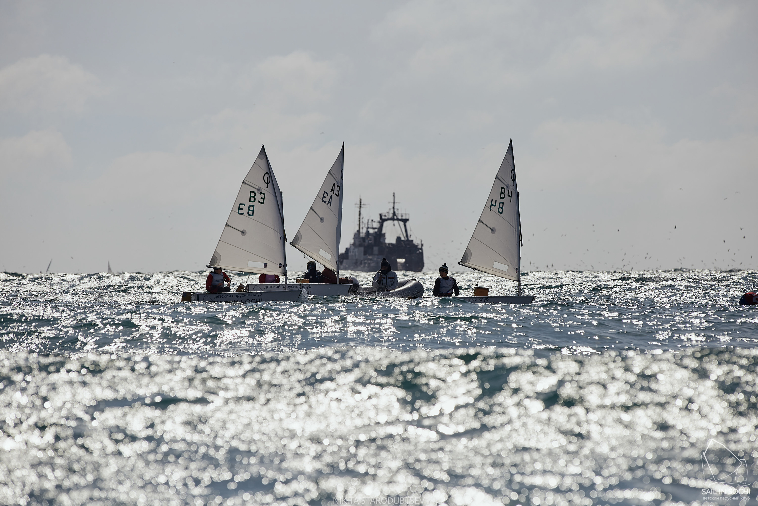 The Imeretinsky Cup in the Optimist Yacht Class. Photographer Nikita Starodubtsev Serbia, Montenegro, Georgia, Turkey