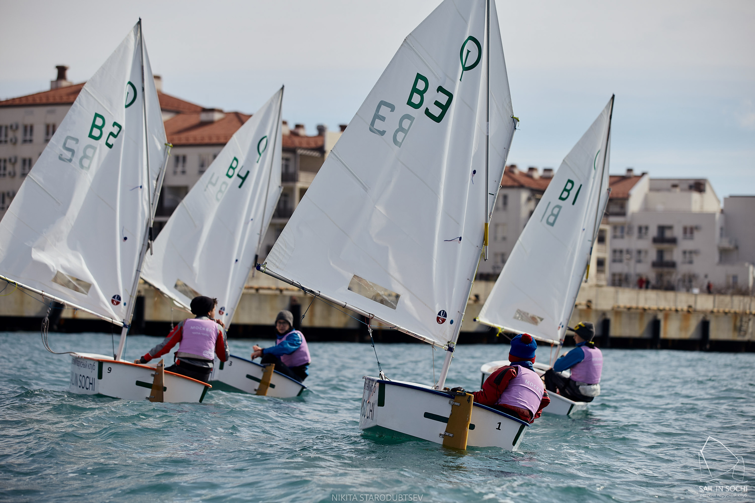 The Imeretinsky Cup in the Optimist Yacht Class. Photographer Nikita Starodubtsev Serbia, Montenegro, Georgia, Turkey