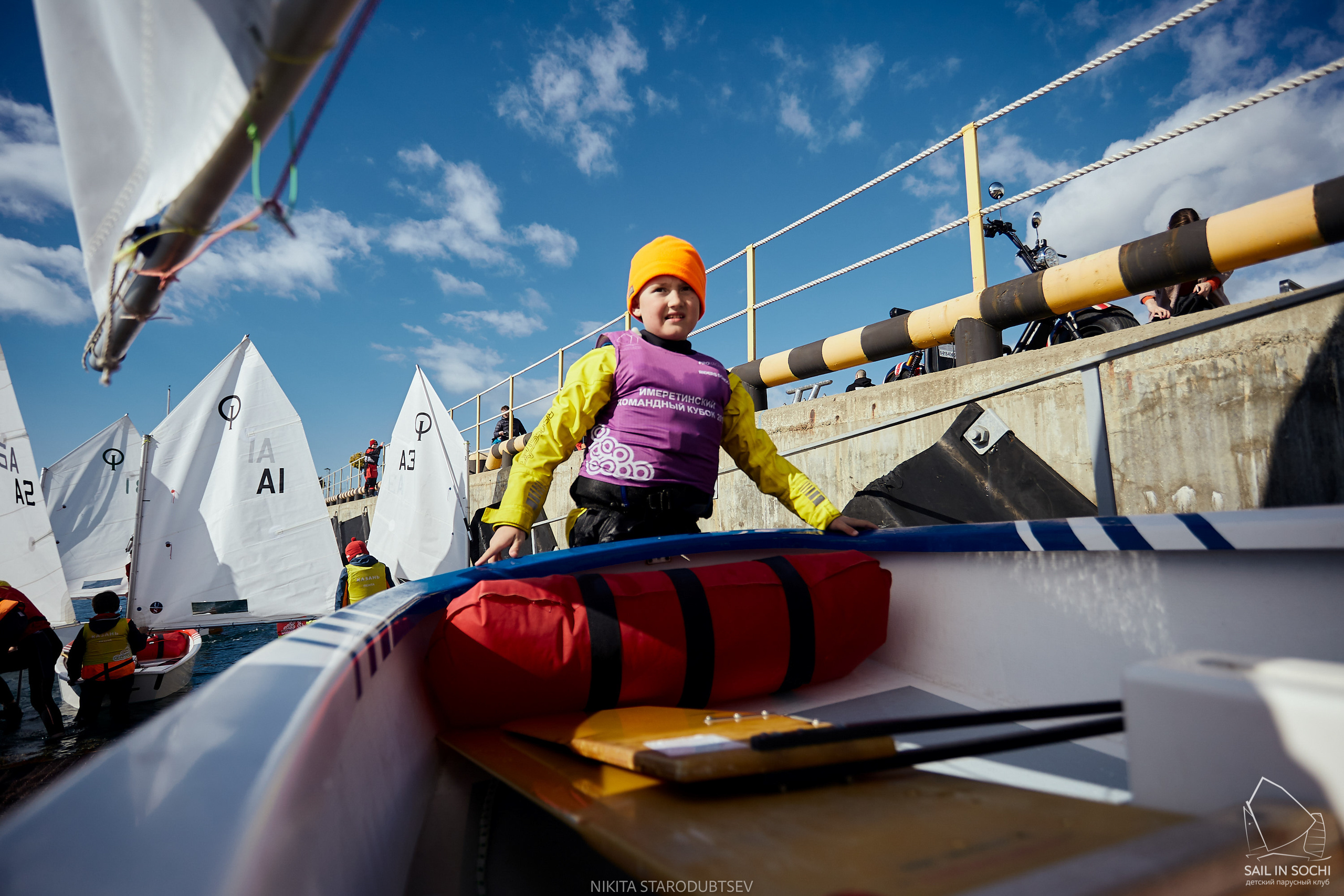 The Imeretinsky Cup in the Optimist Yacht Class. Photographer Nikita Starodubtsev Serbia, Montenegro, Georgia, Turkey