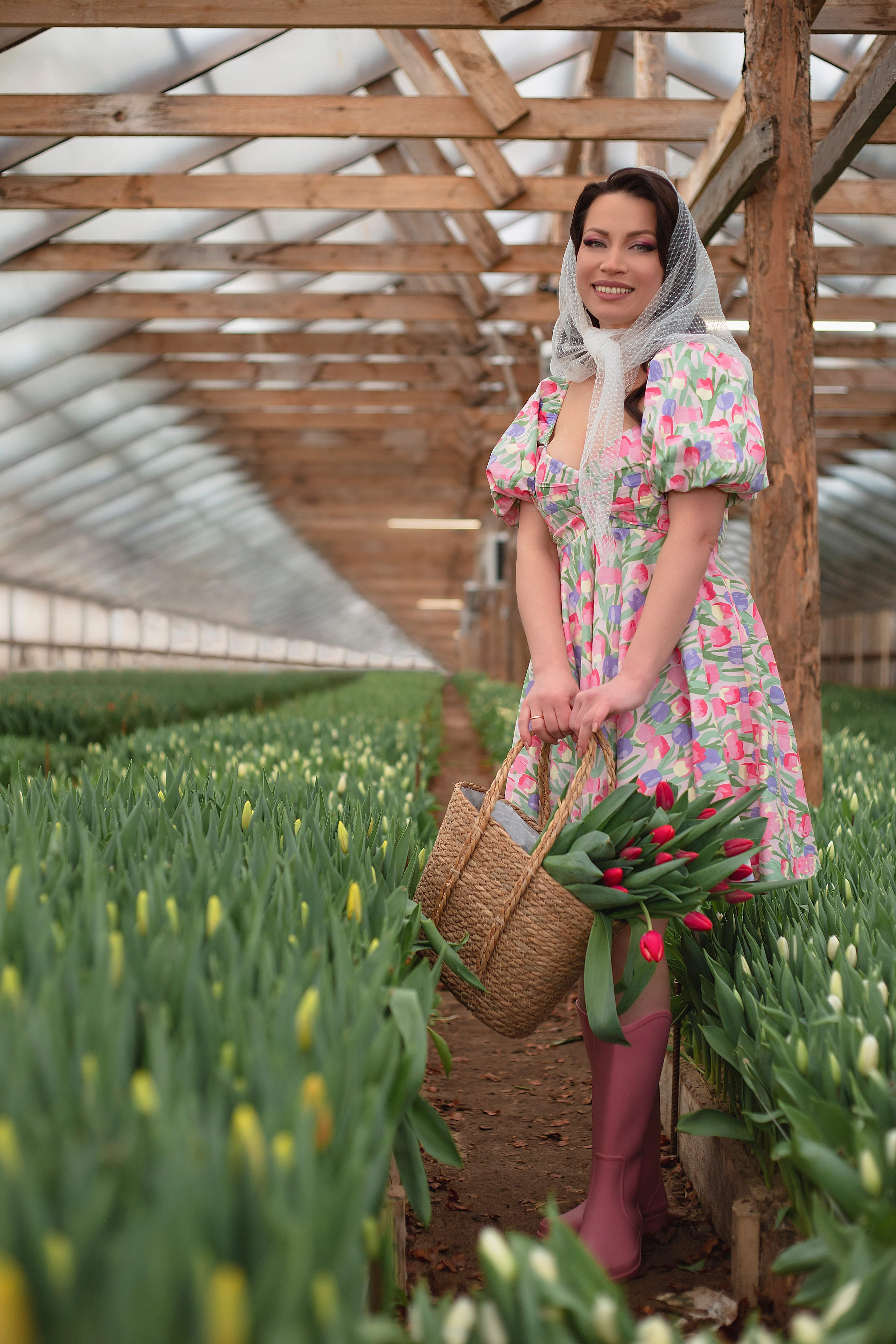 Фотодень в теплице с тюльпанами. Фотограф Ольга Бобб Нижний Новгород