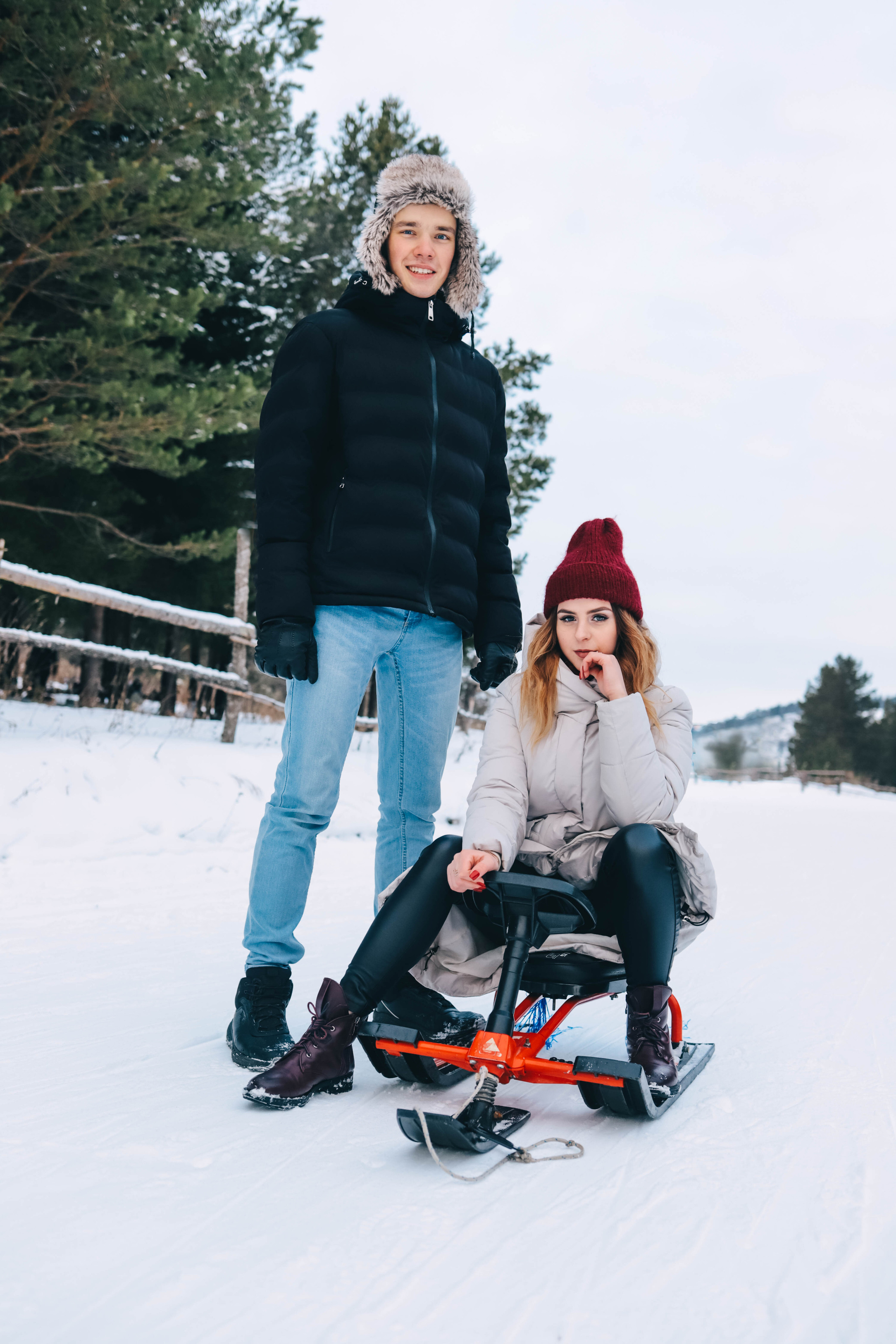 Денис и Яна | Зимняя прогулка. Фотограф Регина Даниловна Усть — Катав