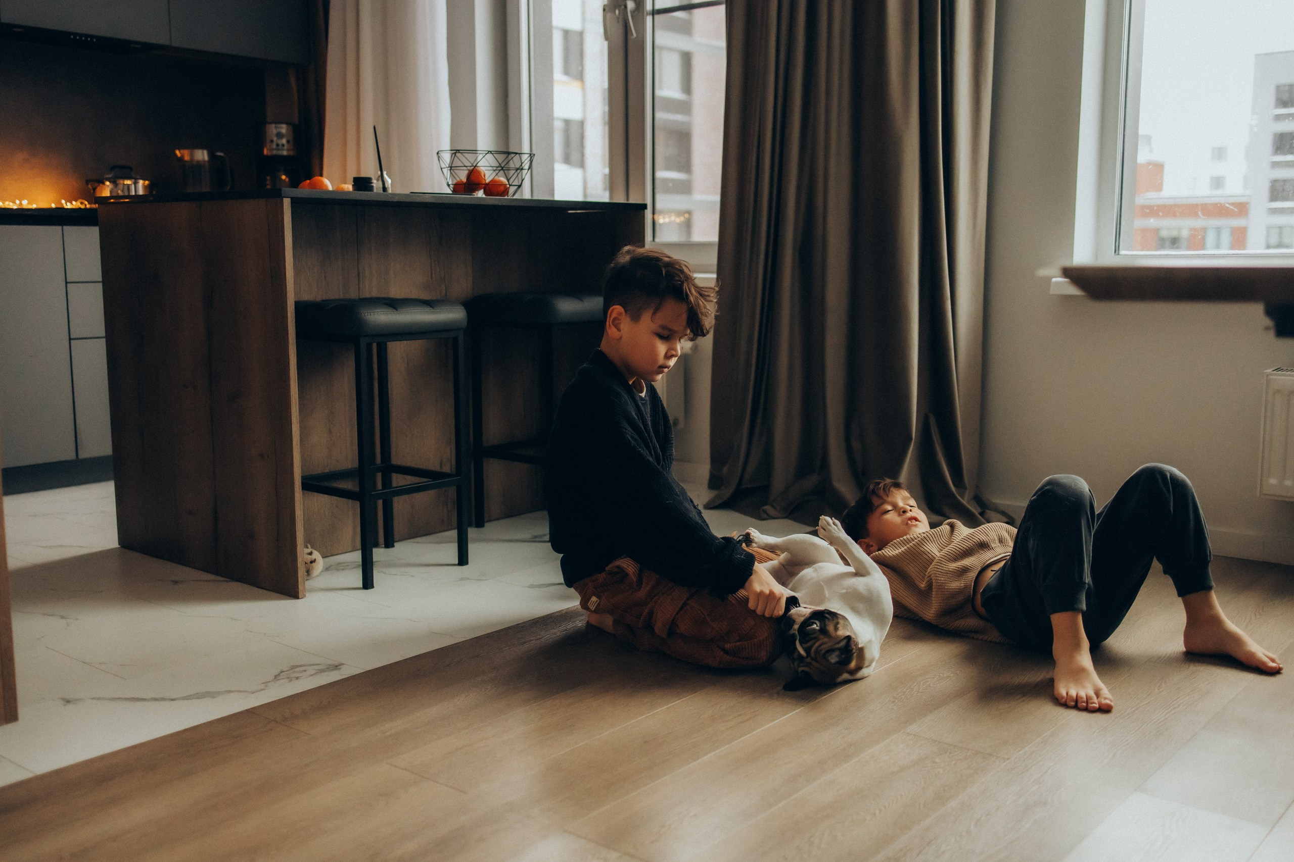 Руслан, Тимур и Луна. Семейный фотограф Москва