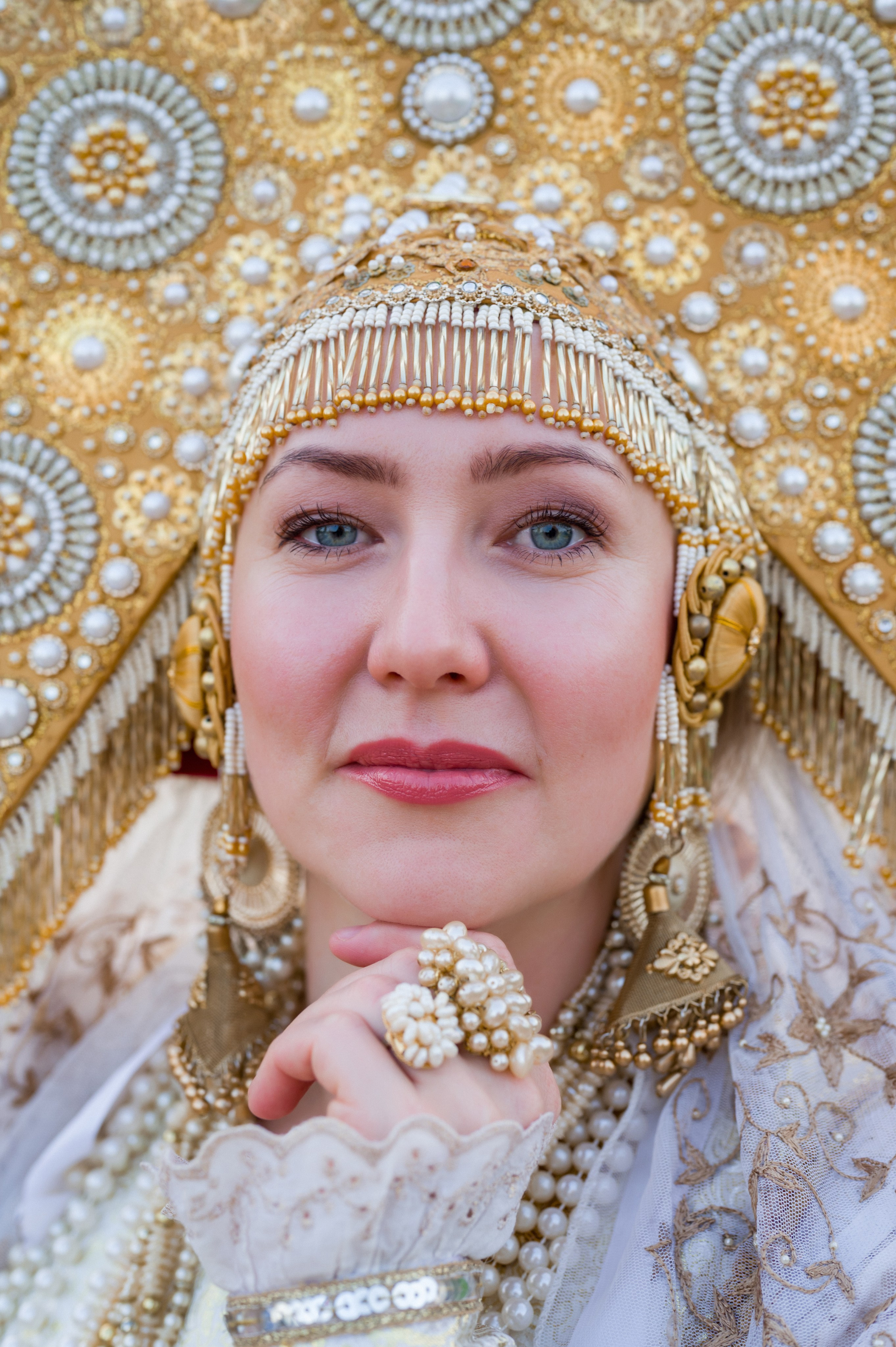 Фотосессия в русском национальном наряде. Фотограф Юлия Кондратьева