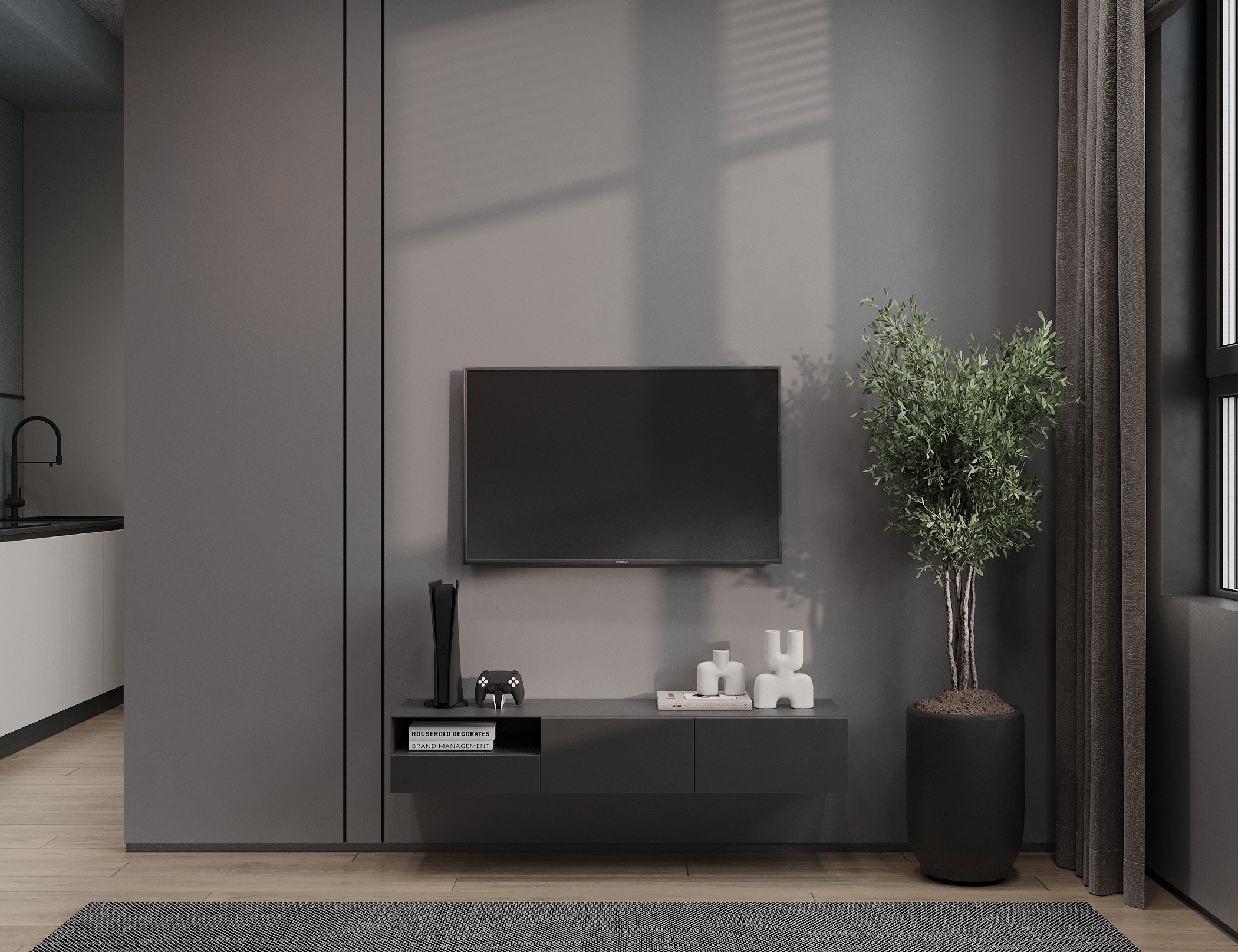 KM Recidence Prime, Н.Новгород, 48 кв.м. Дизайнер интерьера