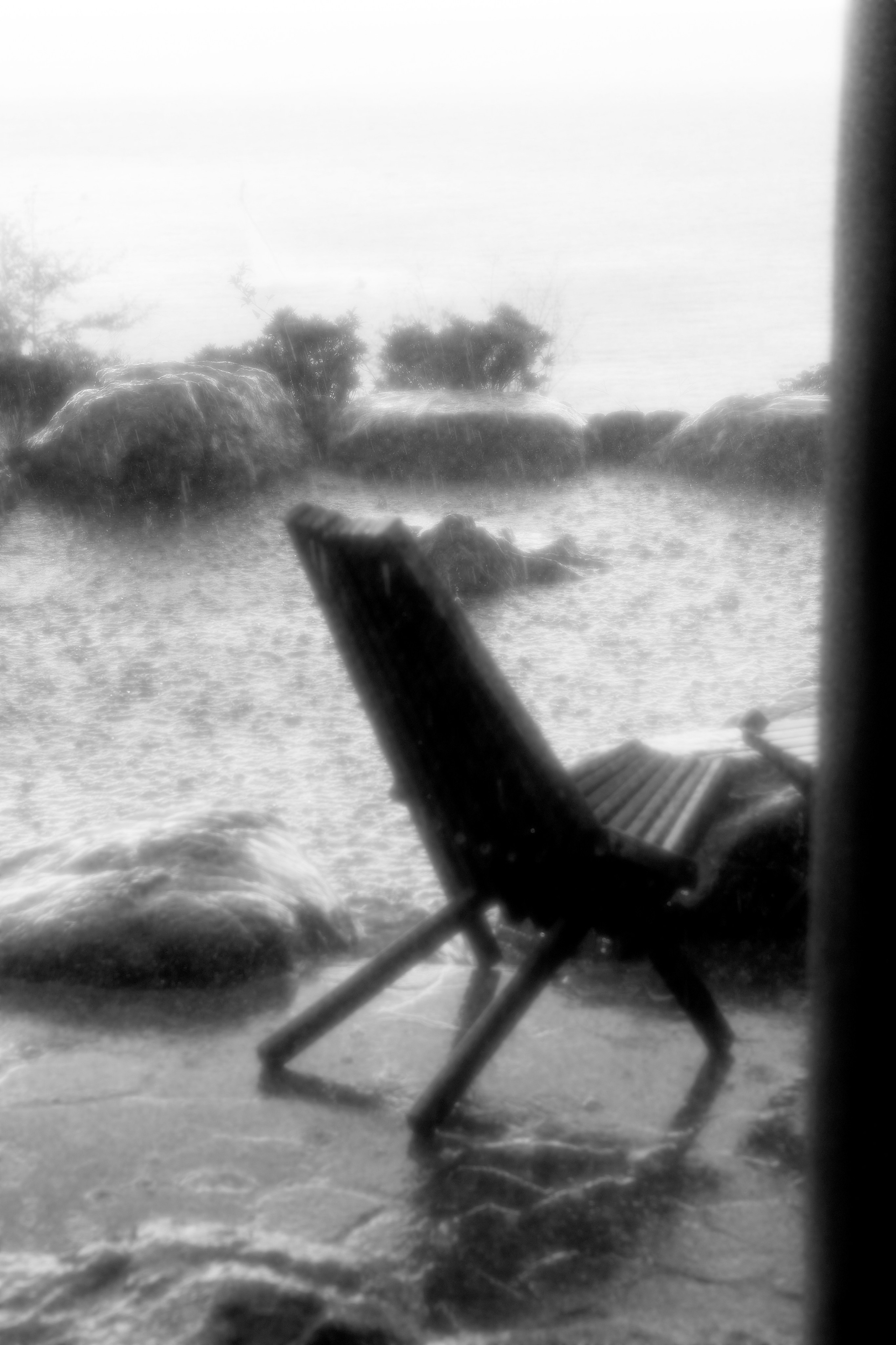 Raining in Japanese Garden. Fashion Photographer Oxana Chernomorets