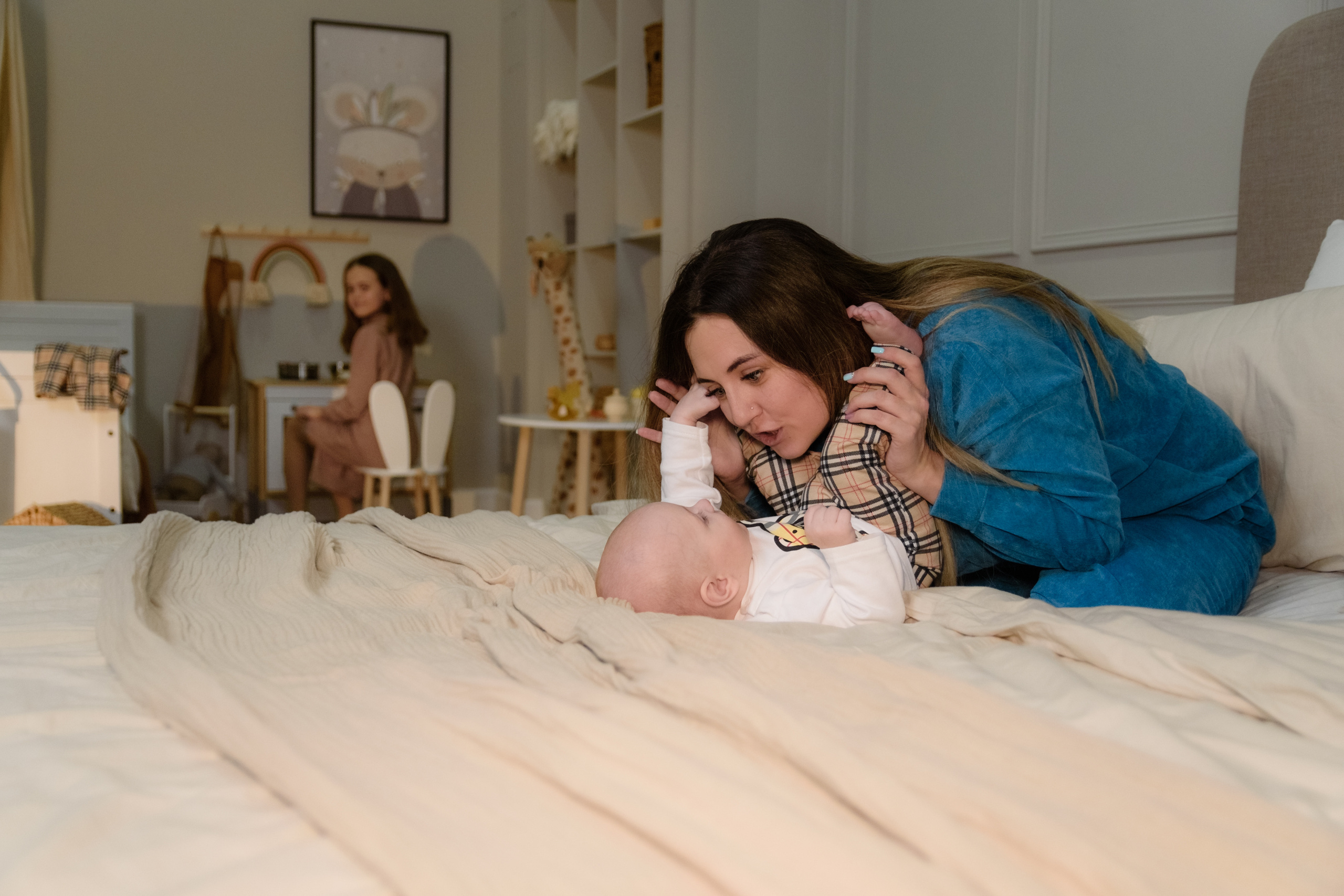 История ГВ Виктории и Арсения (5 мес) с доченькой Софией. Детский Фотограф |Фотограф на годик в Брянске Ирина Романова