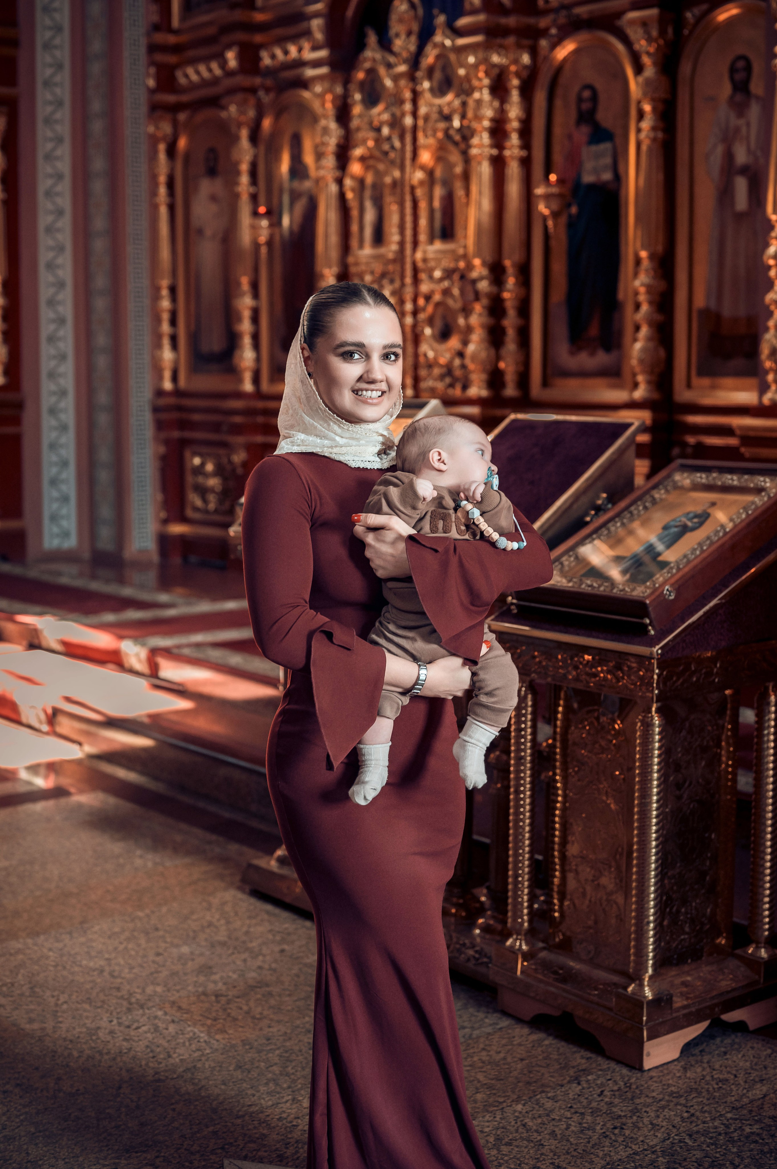 Таинство Крещения в Свято-Георгиевском Храме. Фотограф на Таинство Венчания и Крещения в Краснодаре Абрамова Людмила