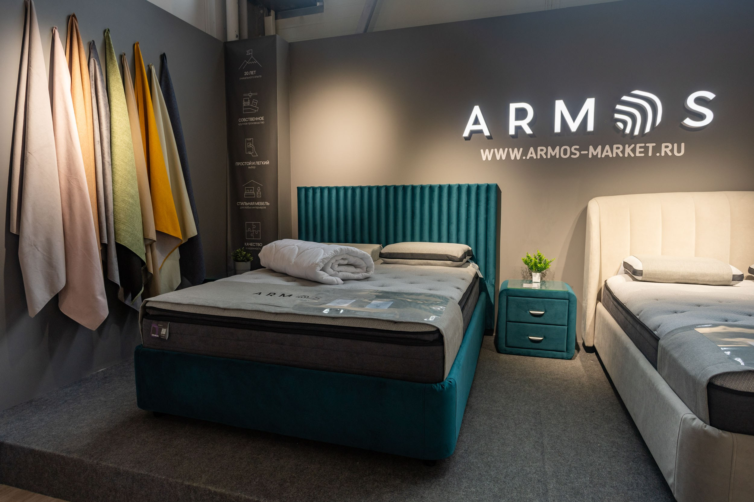 Интерьерная фотосъемка мебельного салона «Armos» в Вологде