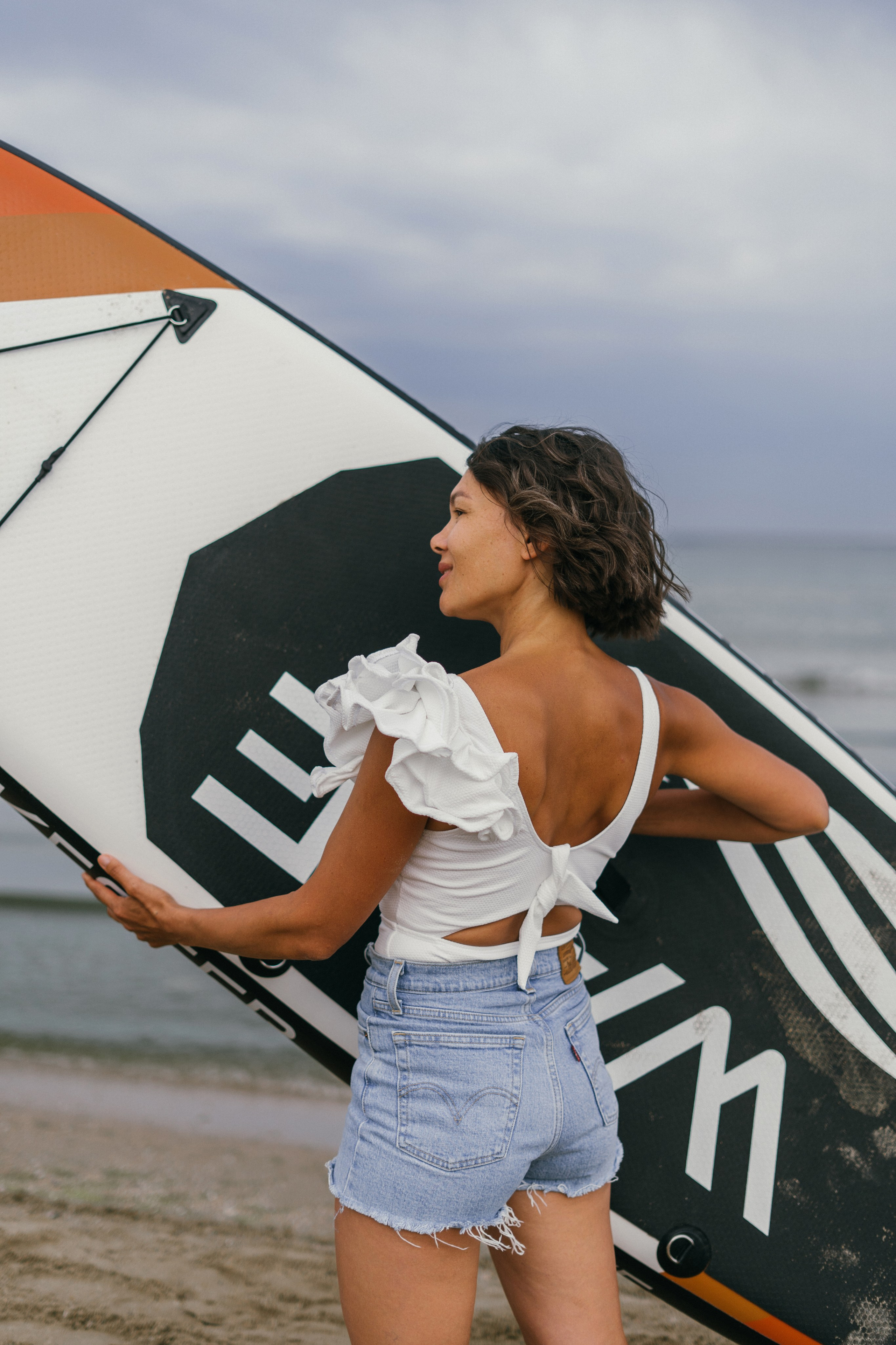 Закатные портреты на берегу – теплые семейные эмоции в Голубицкой, фотограф Голубицкая