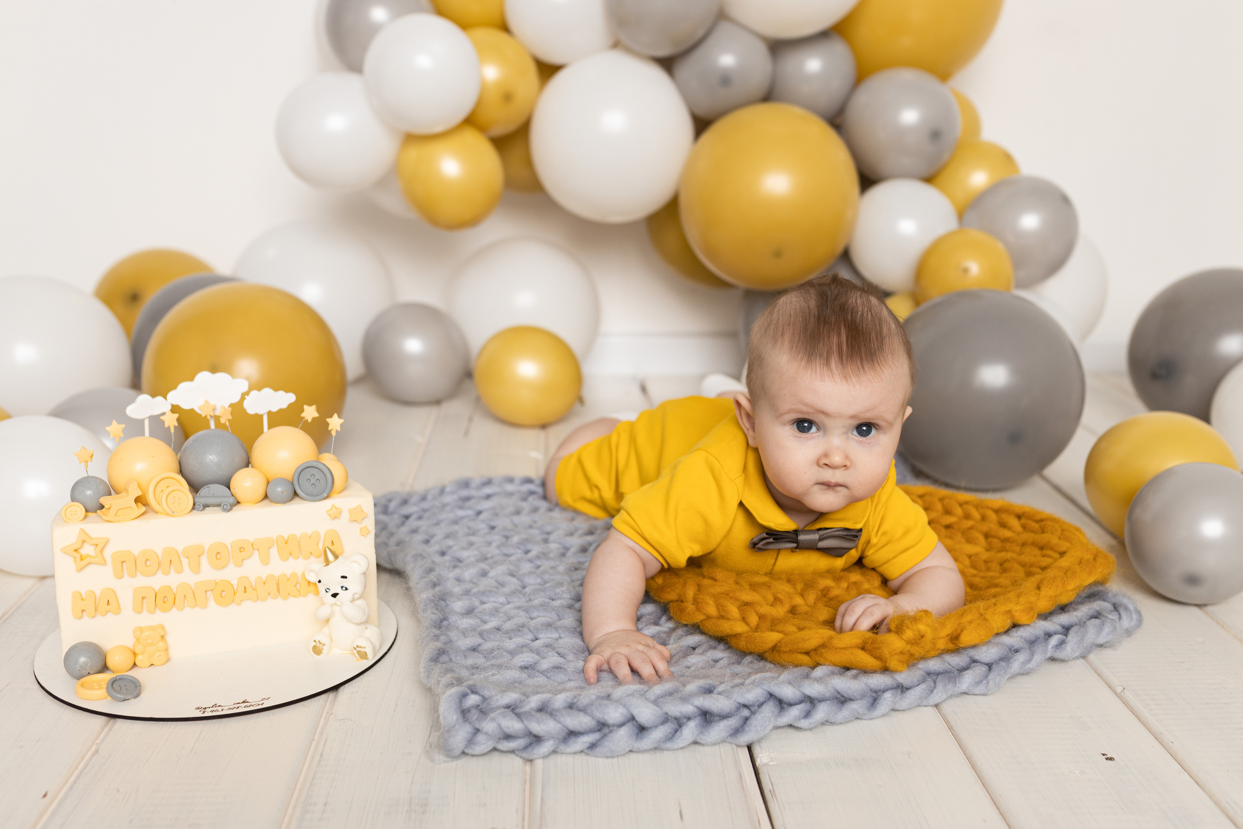 Кирюше 6 месяцев. Фотограф новорожденных в Барнауле Русакова Анастасия