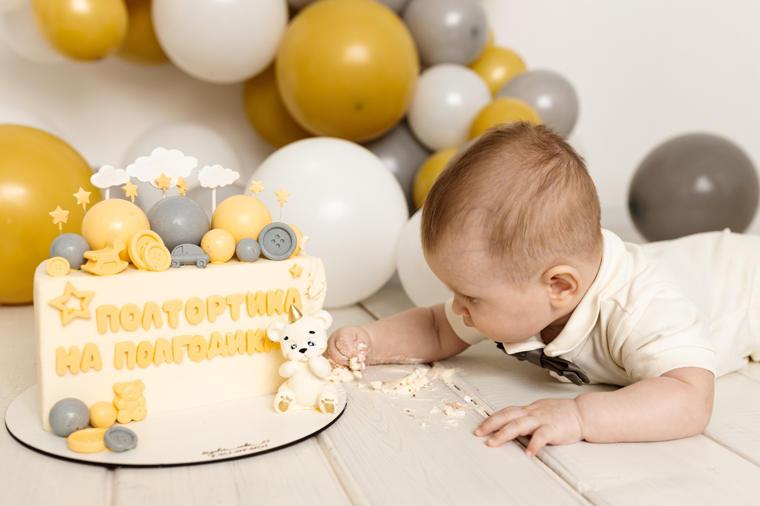 Кирюше 6 месяцев. Фотограф новорожденных в Барнауле Русакова Анастасия