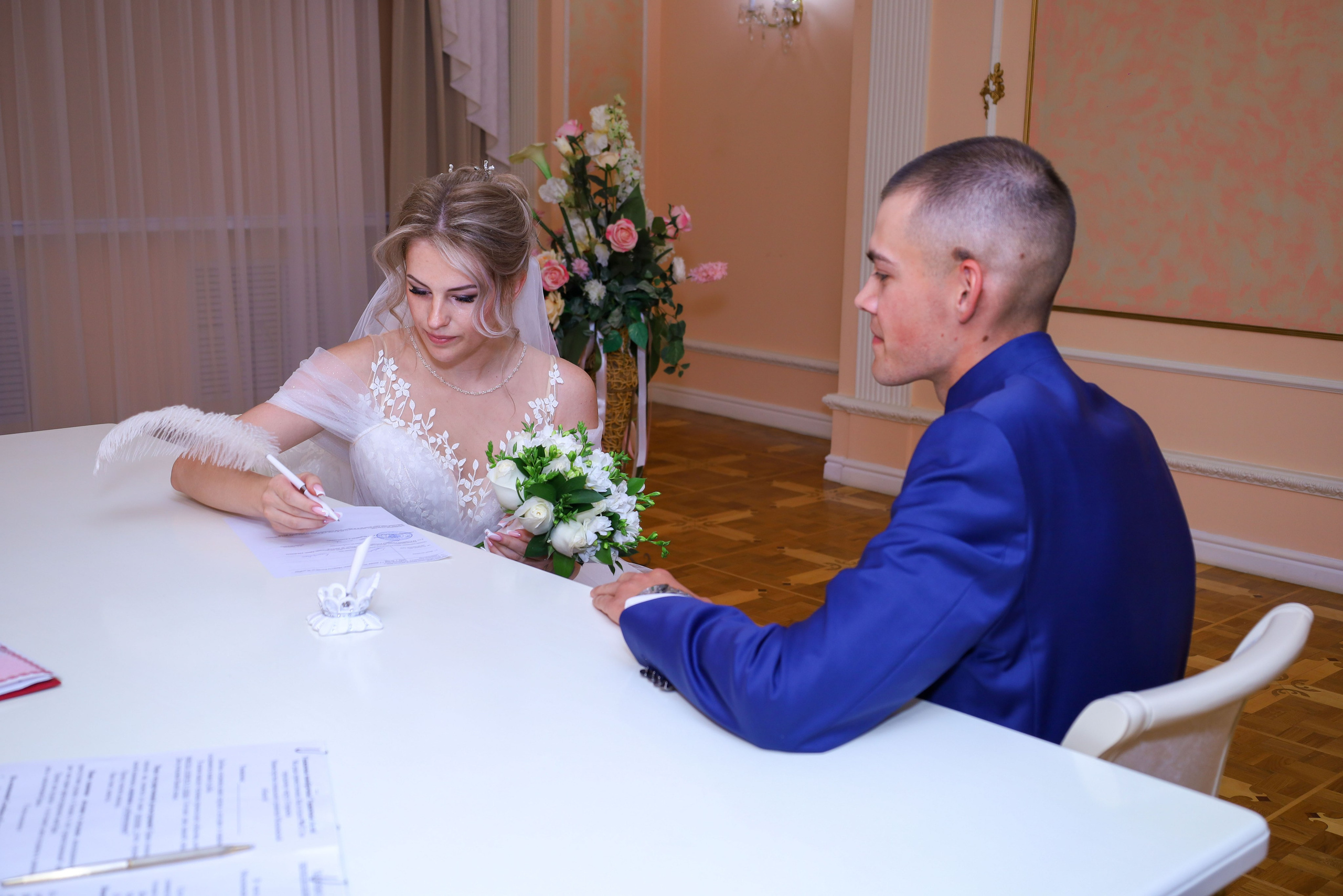 Свадьба Ева и Илья Загс. Семья фотографов Юлия & Сергей