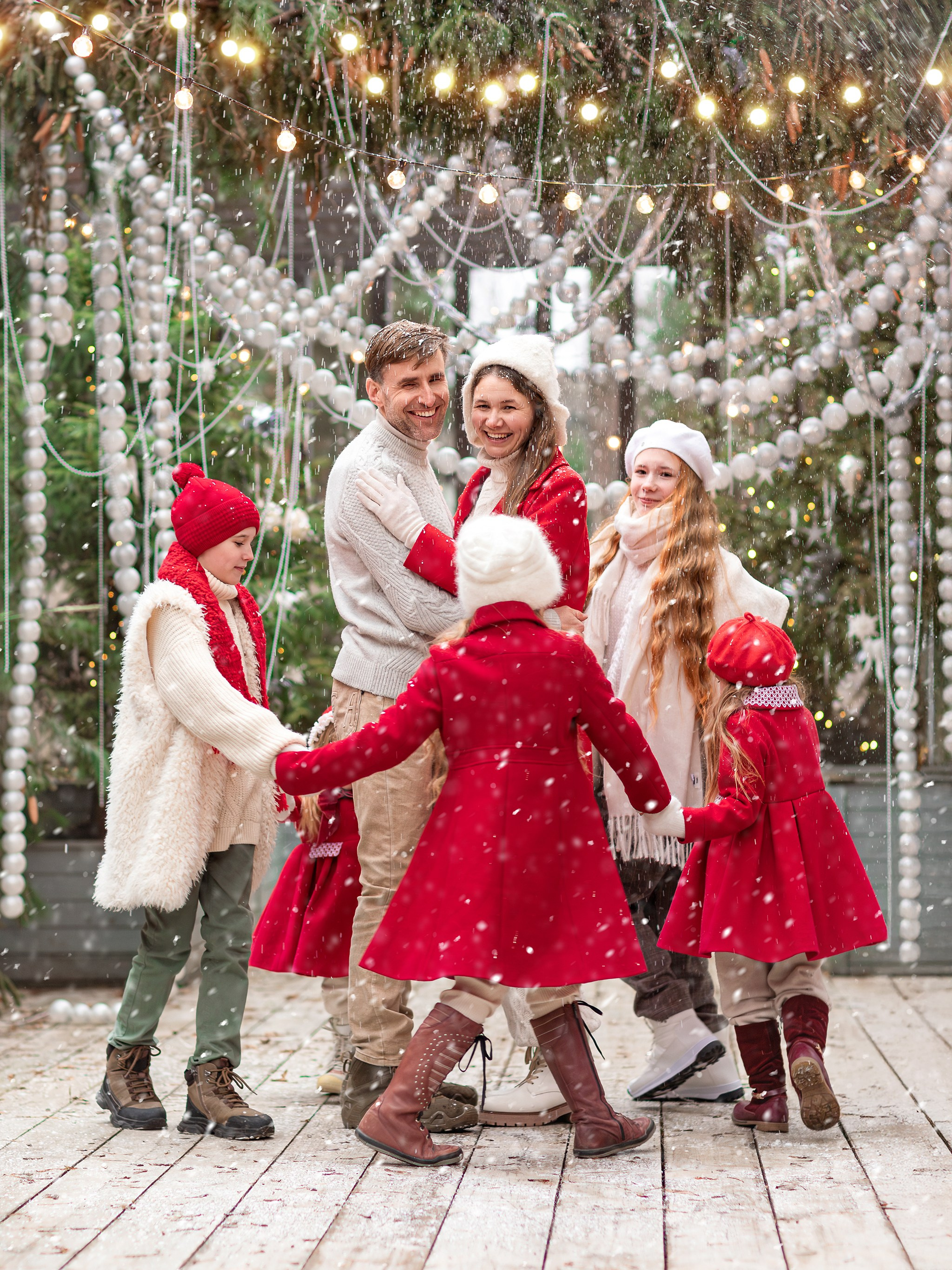 Новогодняя семейная съемка. Детский и семейный фотограф Елена Михайлова в Москве